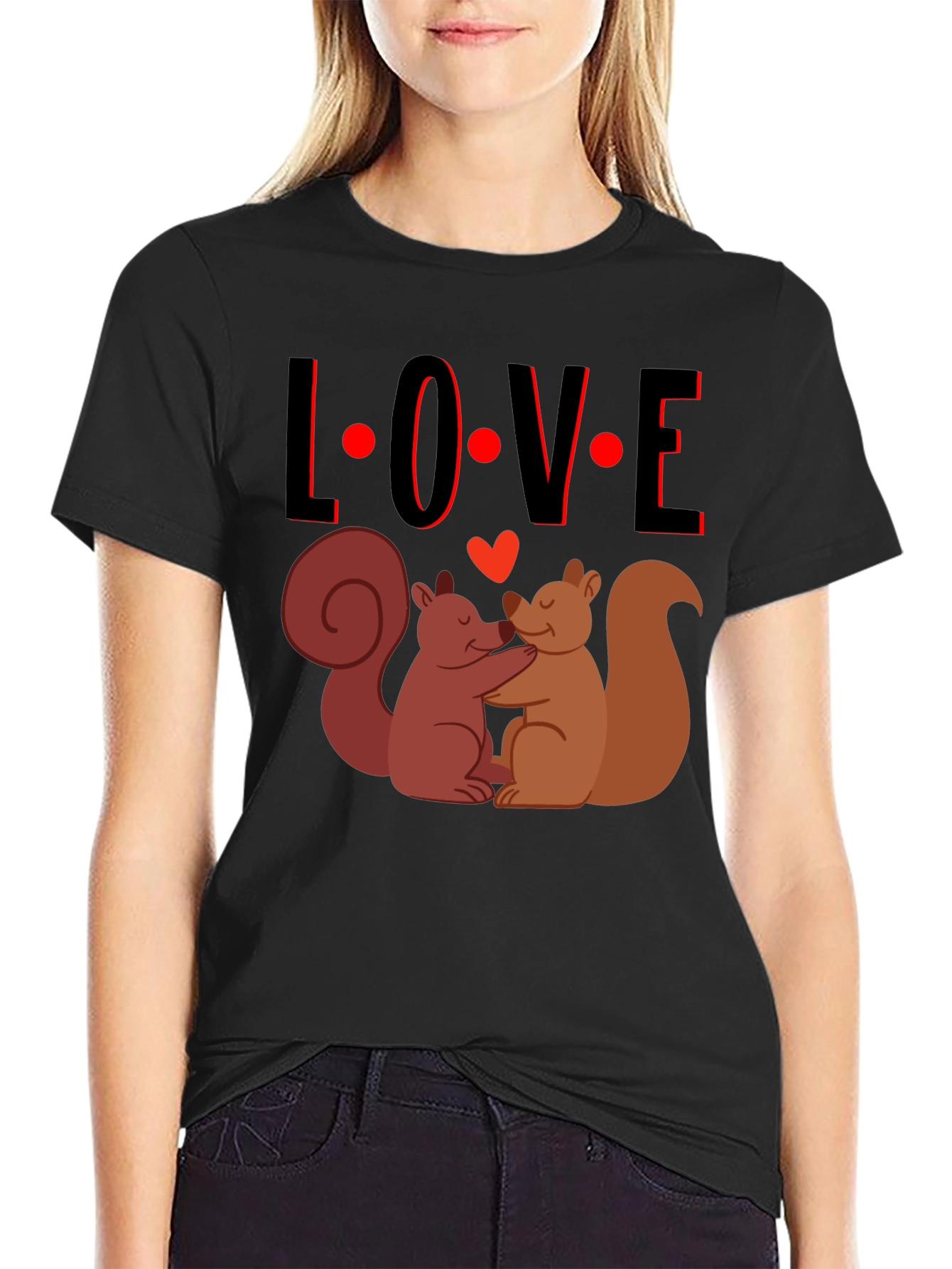 Squirrel Love T-Shirt - Cute Valentines Day Tee