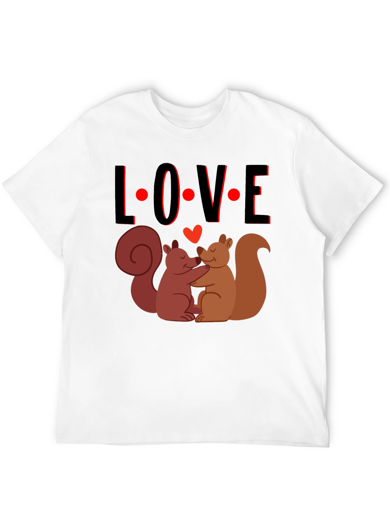 Squirrel Love T-Shirt - Cute Valentines Day Tee