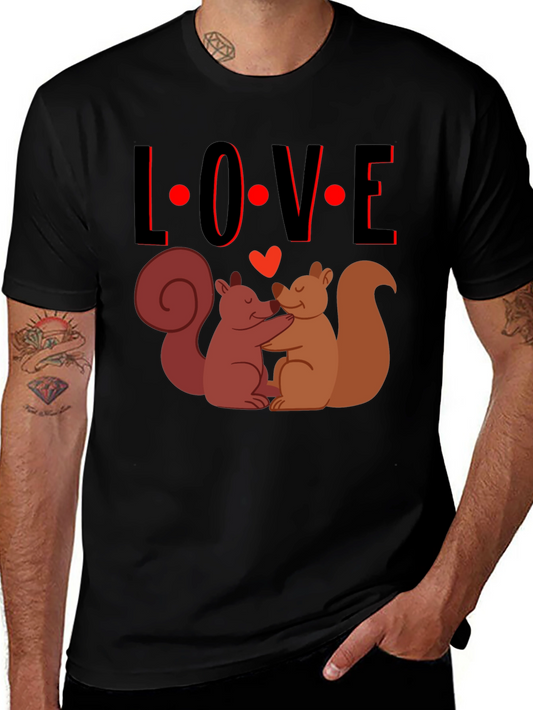 Squirrel Love T-Shirt - Cute Valentines Day Tee