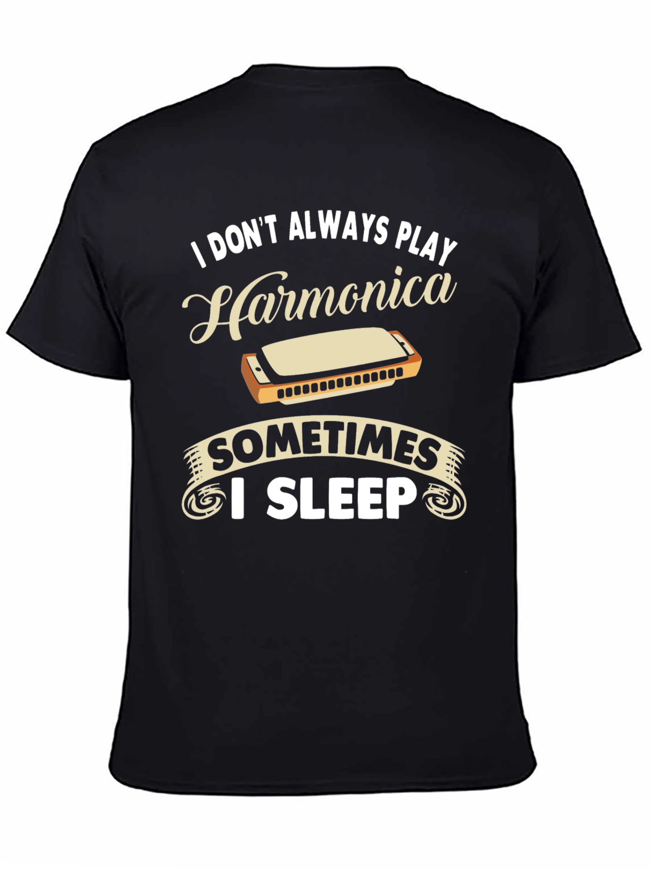 Harmonica Player Graphic T-Shirt