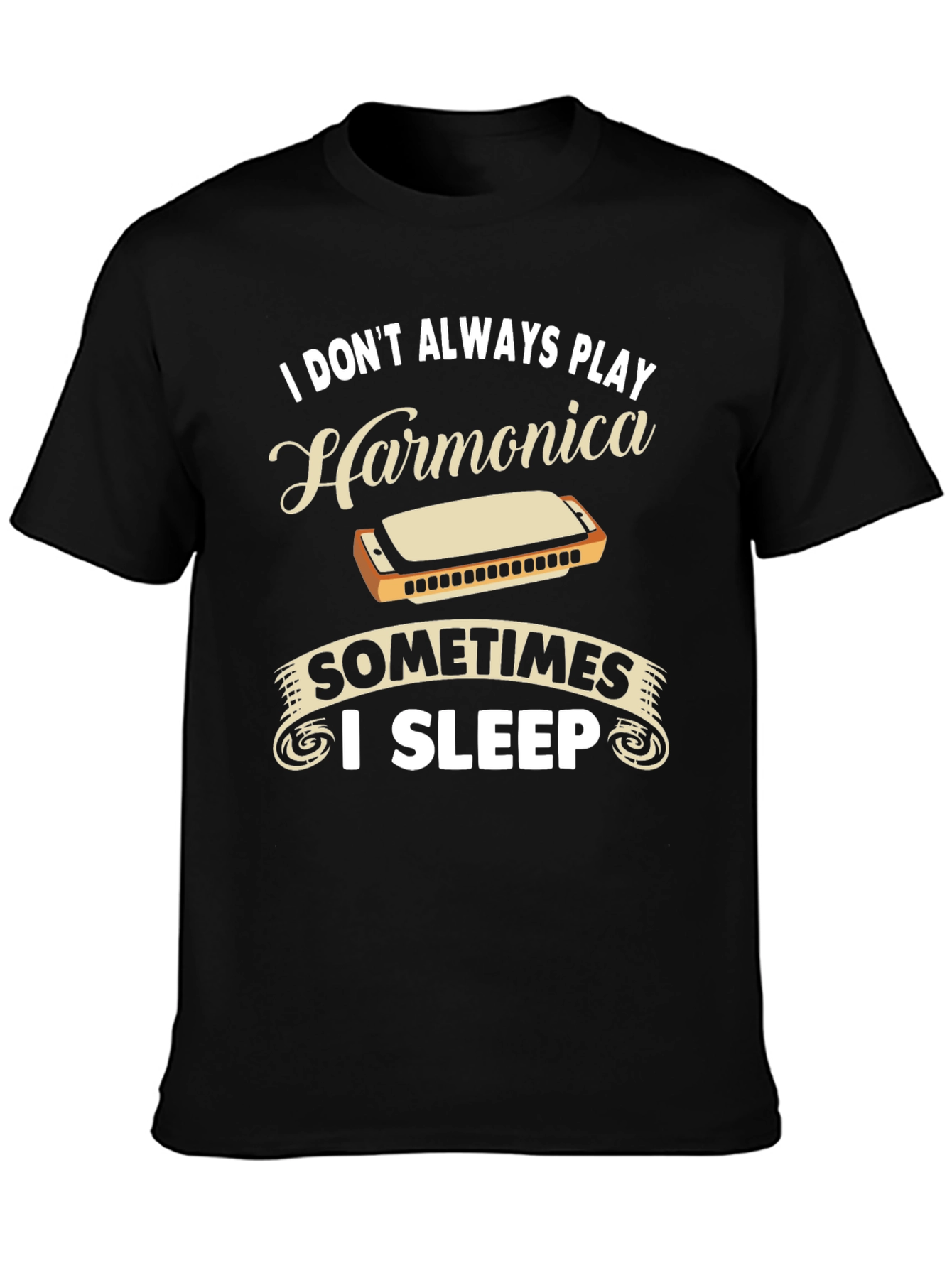 Harmonica Player Graphic T-Shirt