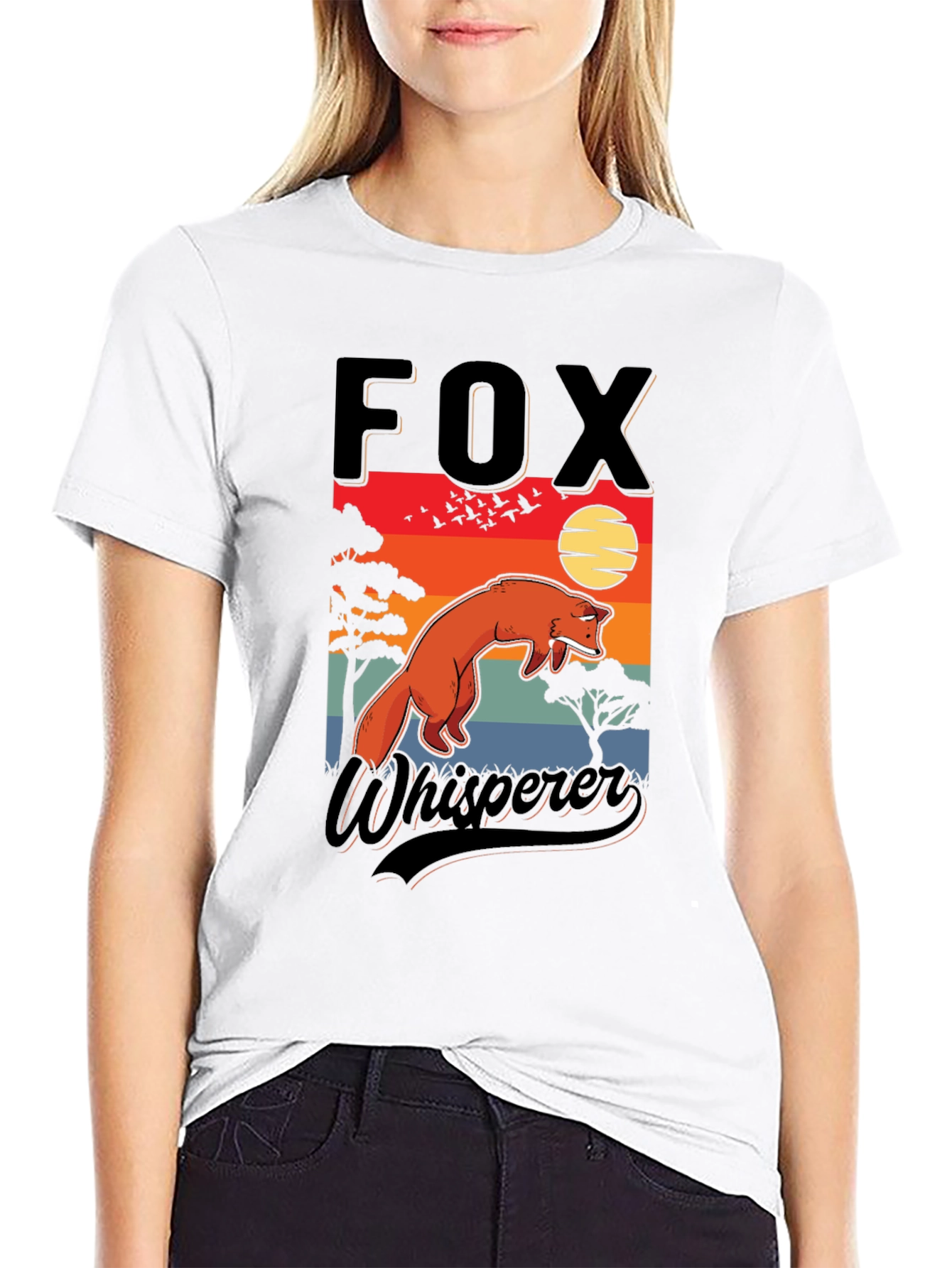 Fox Whisperer Graphic T-Shirt - Nature Inspired Design