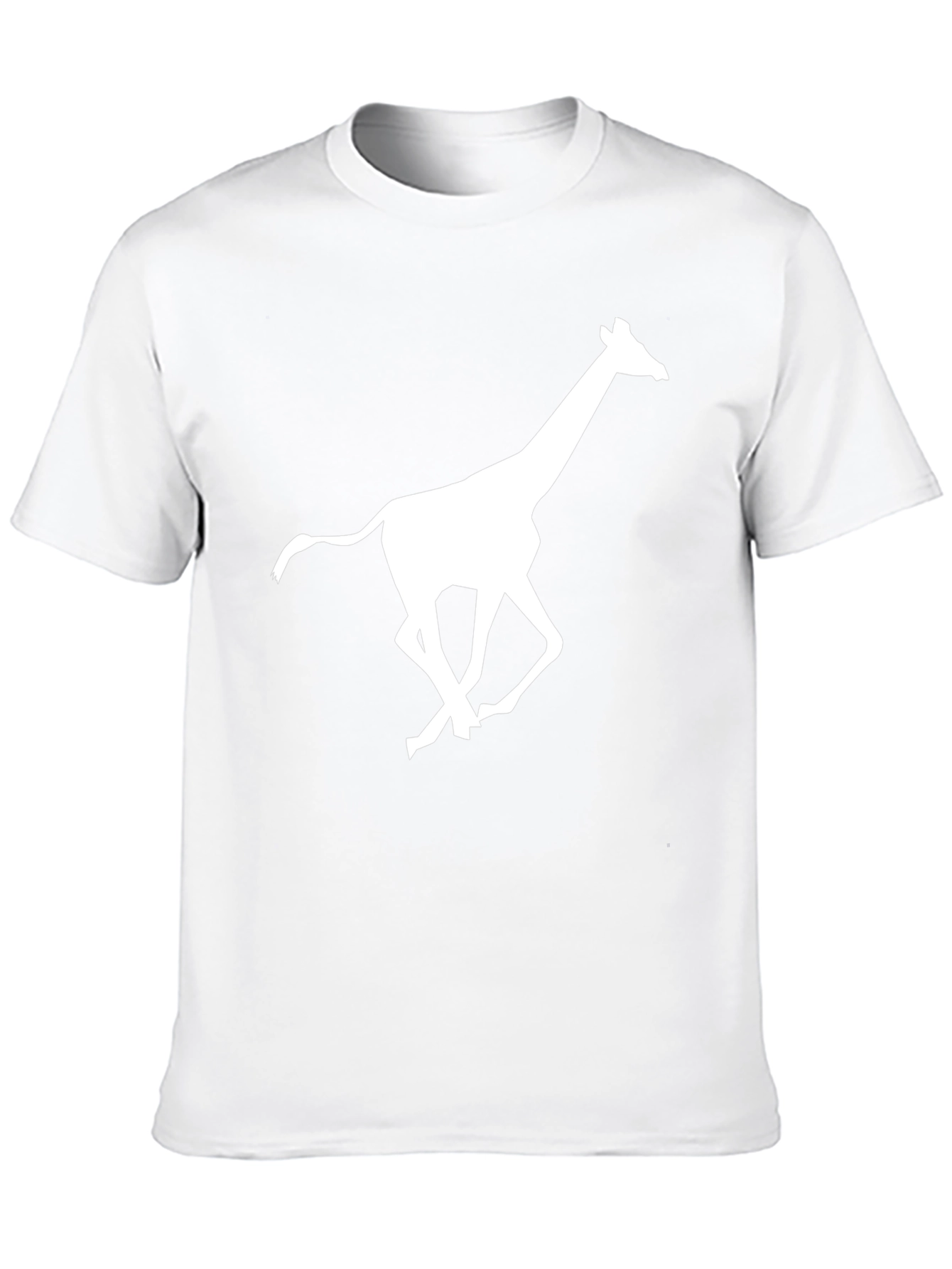 Running Giraffe Graphic Black T-Shirt