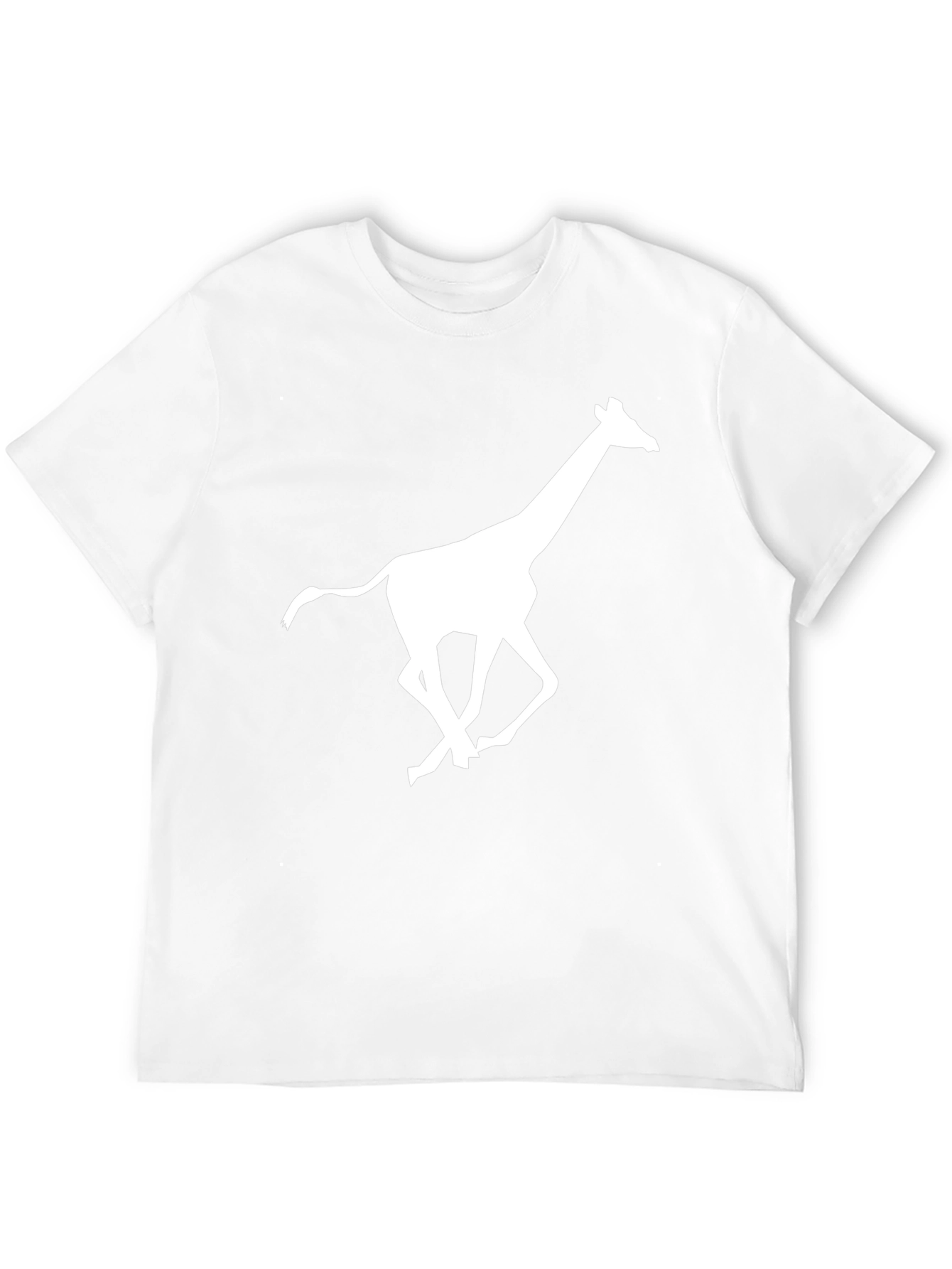 Running Giraffe Graphic Black T-Shirt
