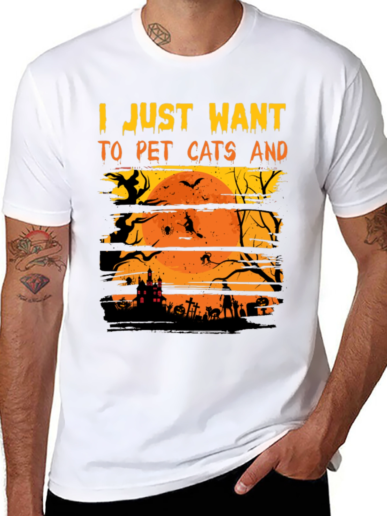 Halloween Cat Lover T-Shirt