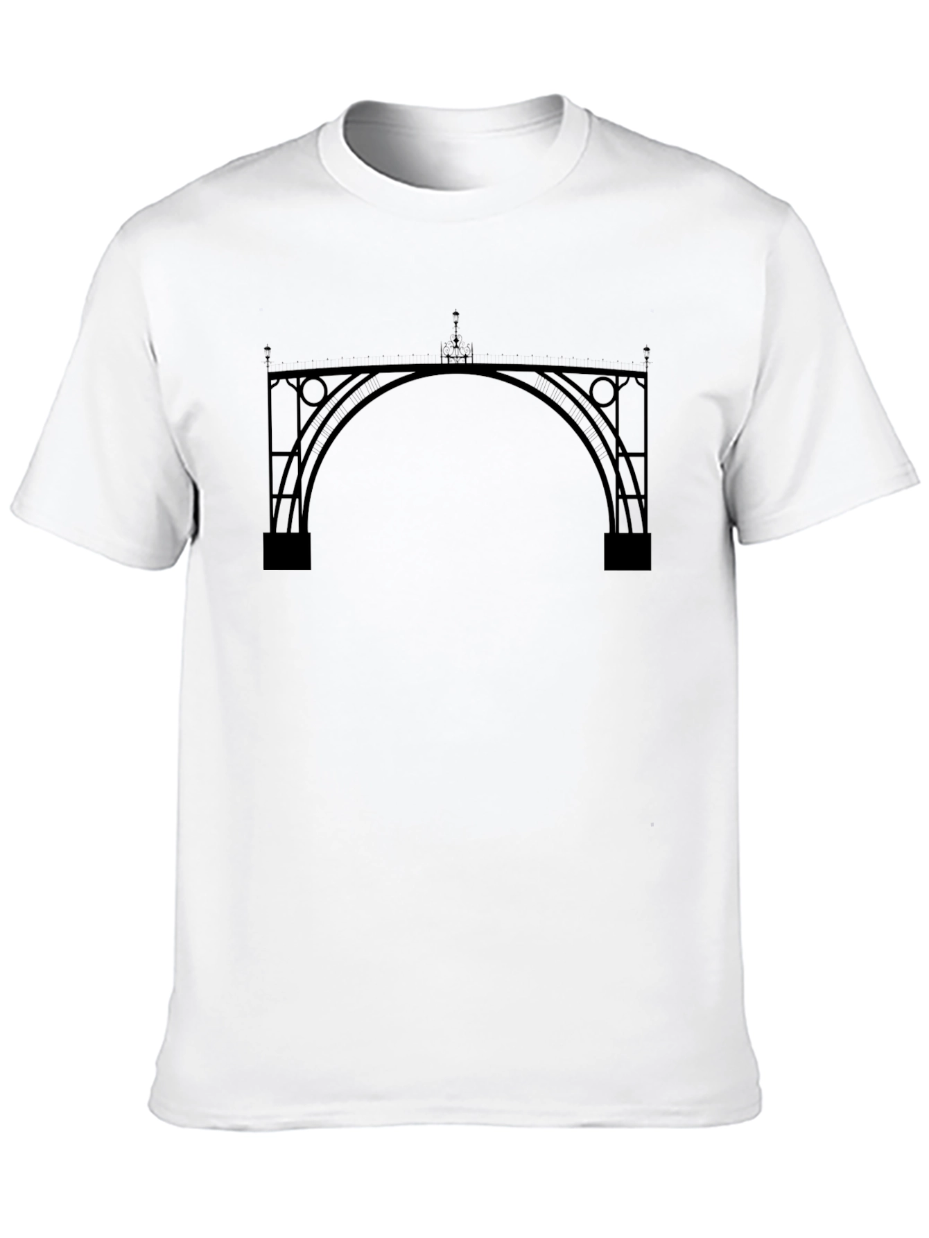 Architectural Bridge Black Graphic Tee