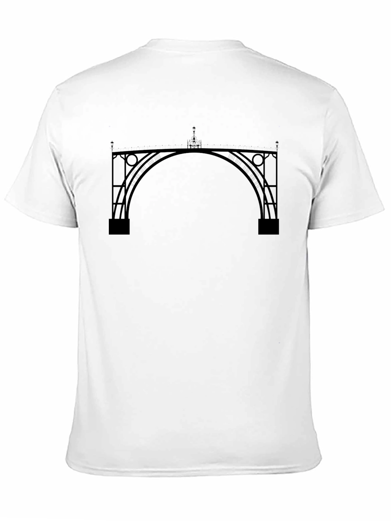 Architectural Bridge Black Graphic Tee