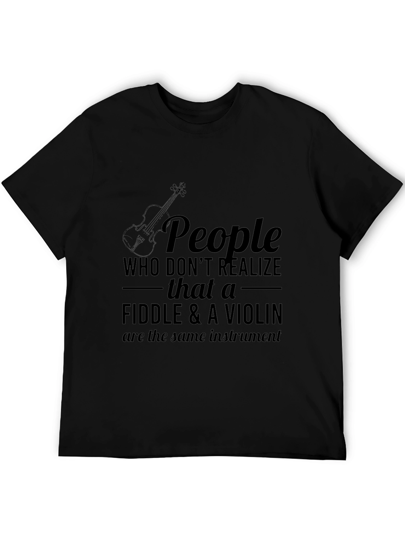 Fiddle & Violin T-Shirt - Music Instrument Tee