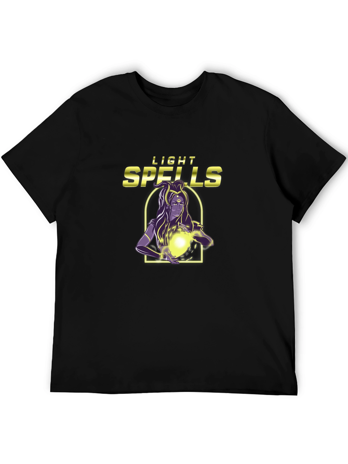 Light Spells Graphic T-Shirt - Black Cotton Tee