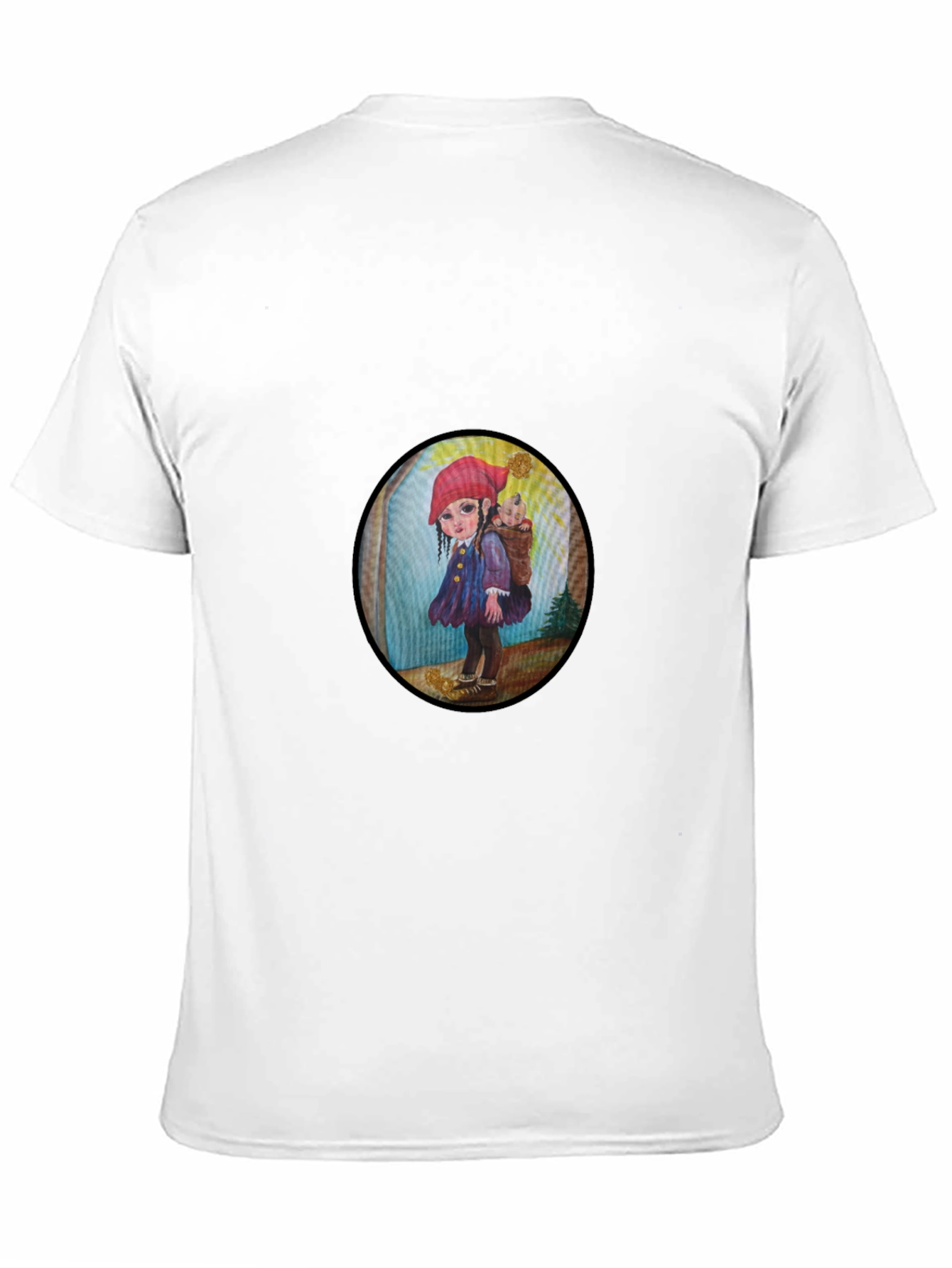 Whimsical Girl Graphic Tee - Unique Print