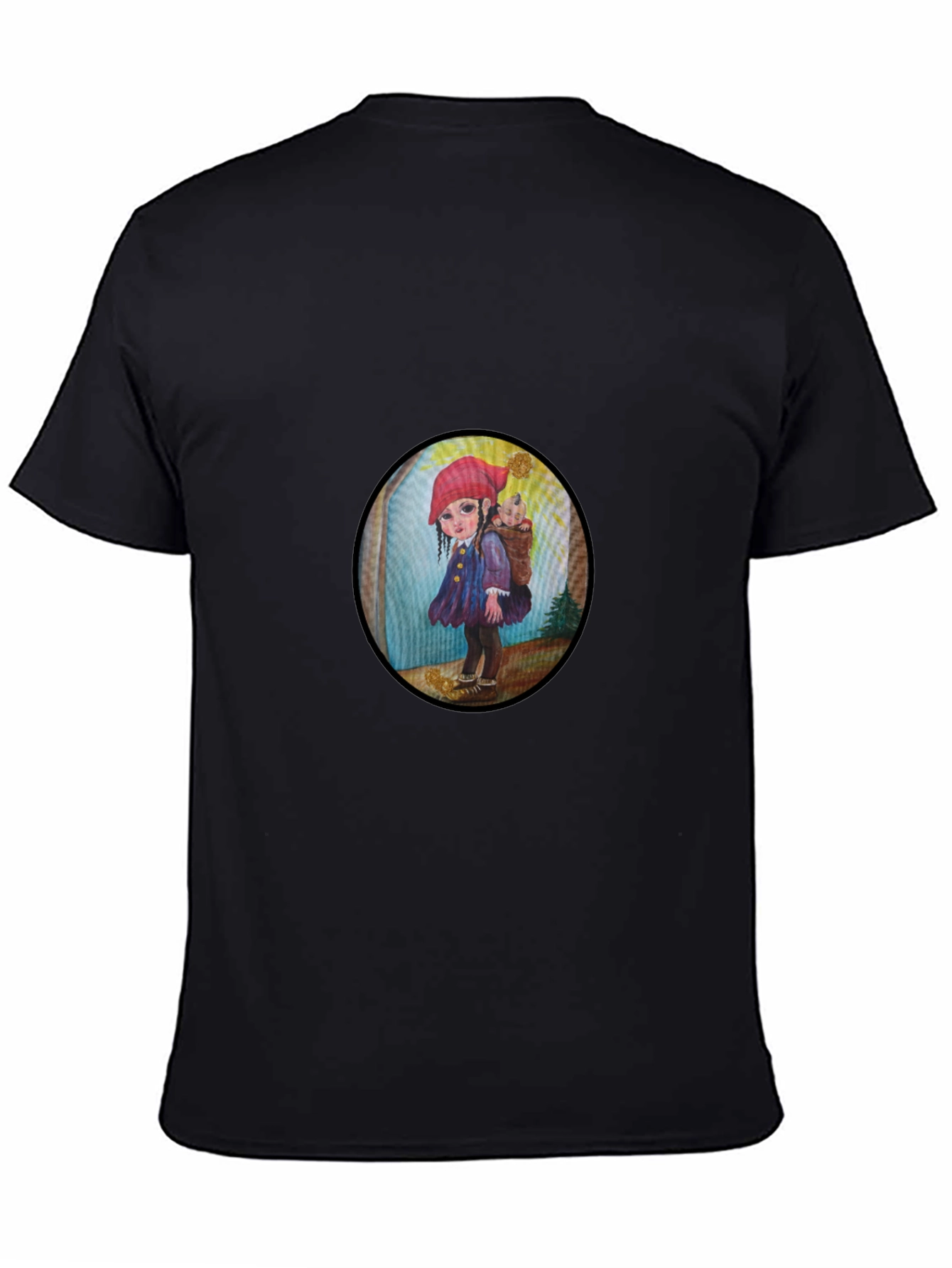 Whimsical Girl Graphic Tee - Unique Print