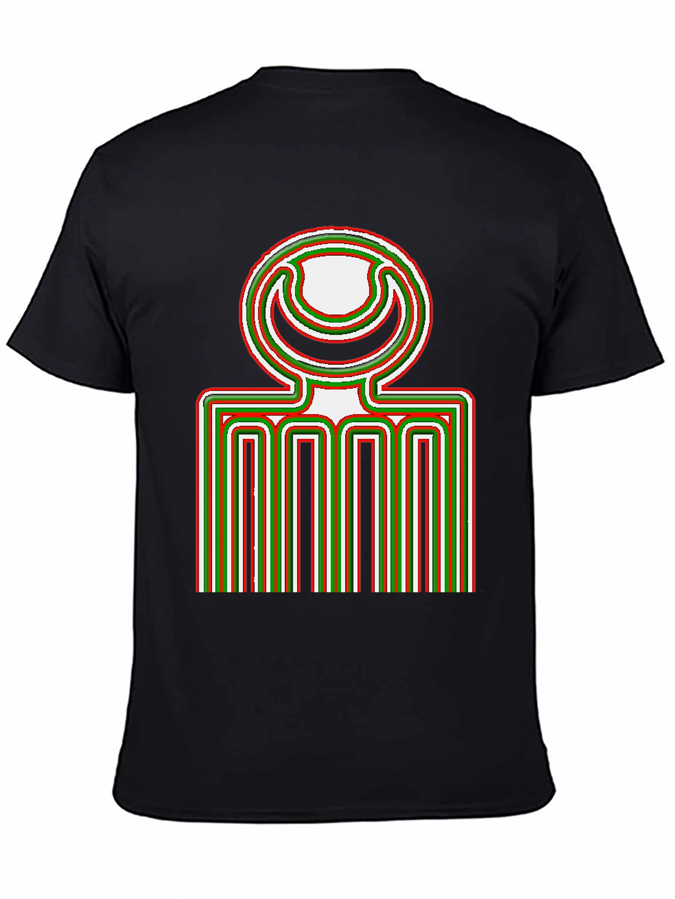 Unique Graphic Print Black T-Shirt