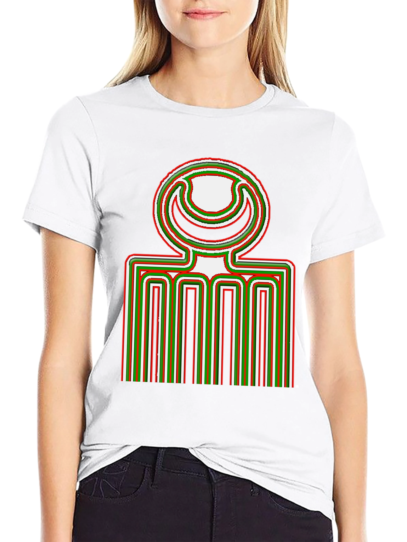 Unique Graphic Print Black T-Shirt