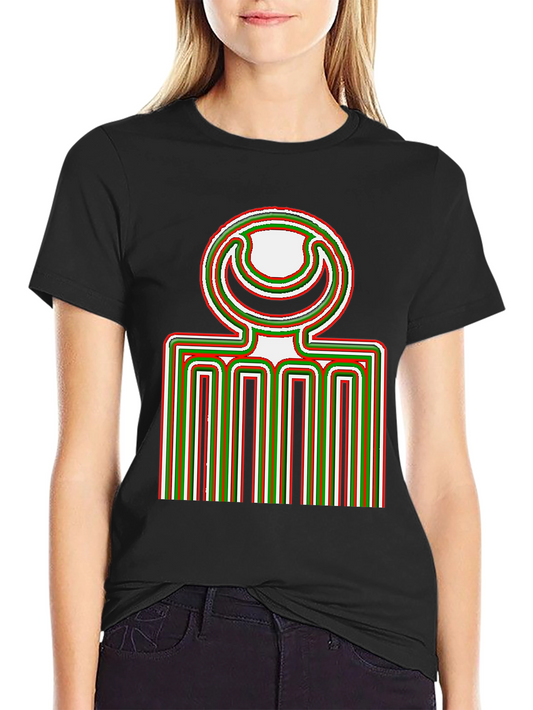 Unique Graphic Print Black T-Shirt