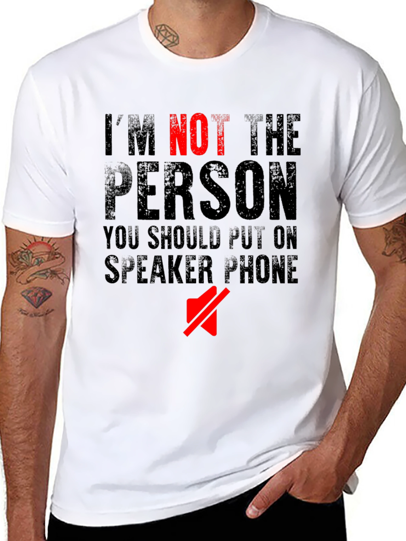 Im Not The Person Speaker Phone T-Shirt