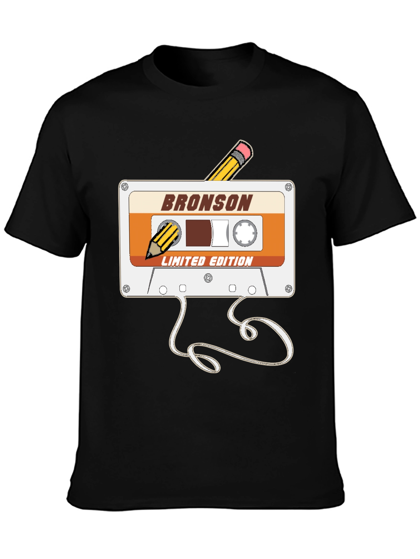 Retro Bronson Cassette Tape T-Shirt