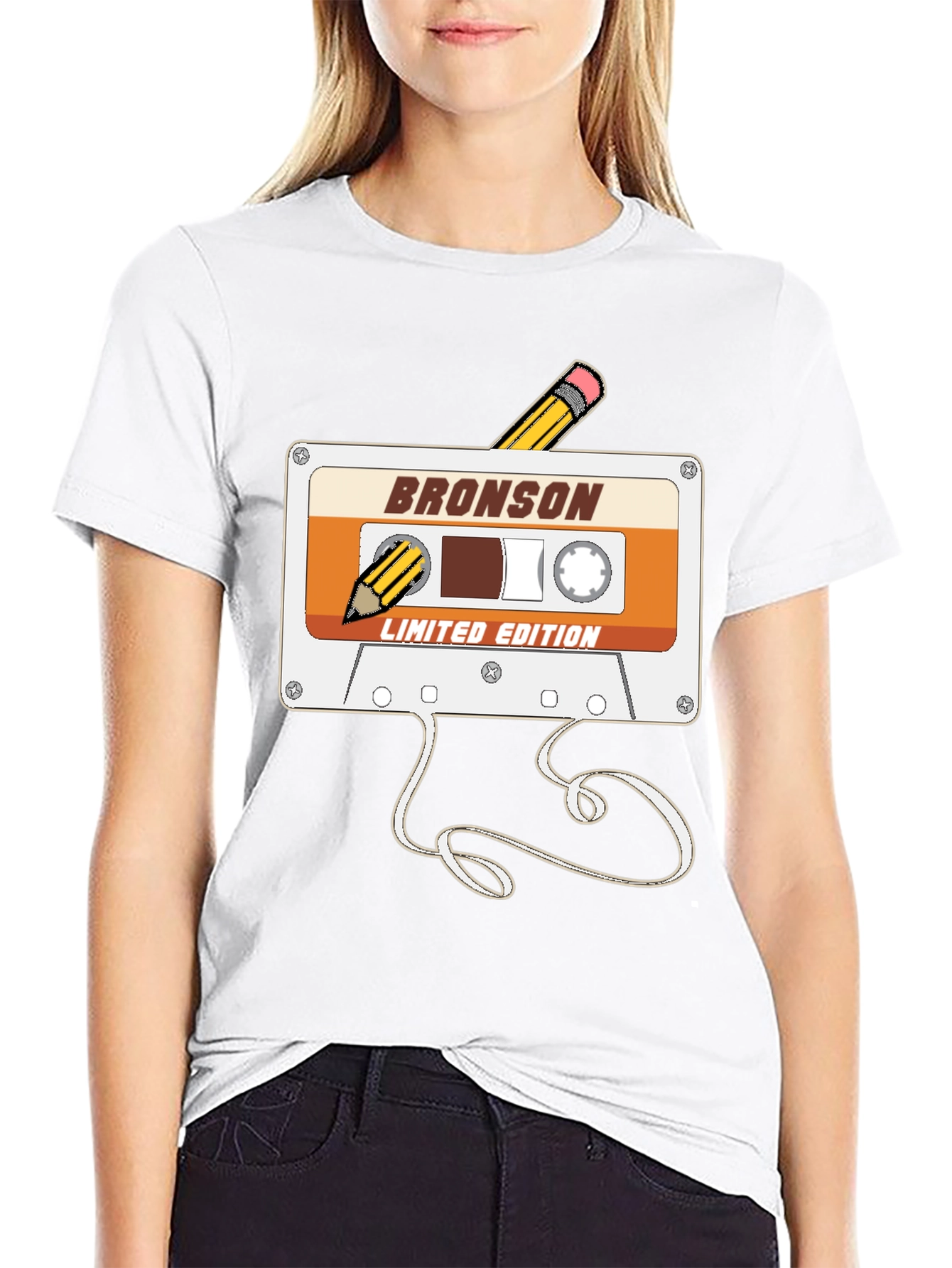Retro Bronson Cassette Tape T-Shirt