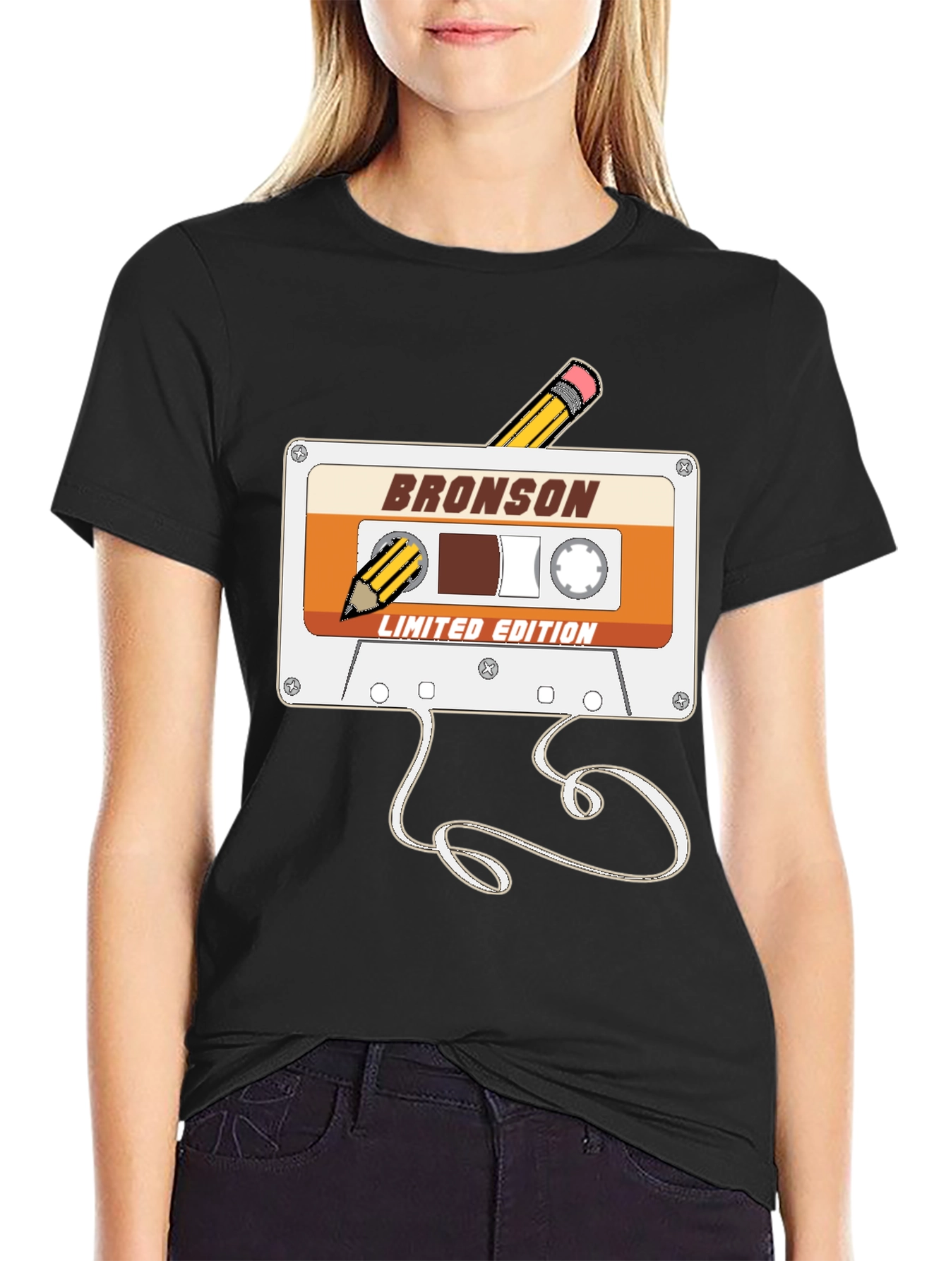 Retro Bronson Cassette Tape T-Shirt