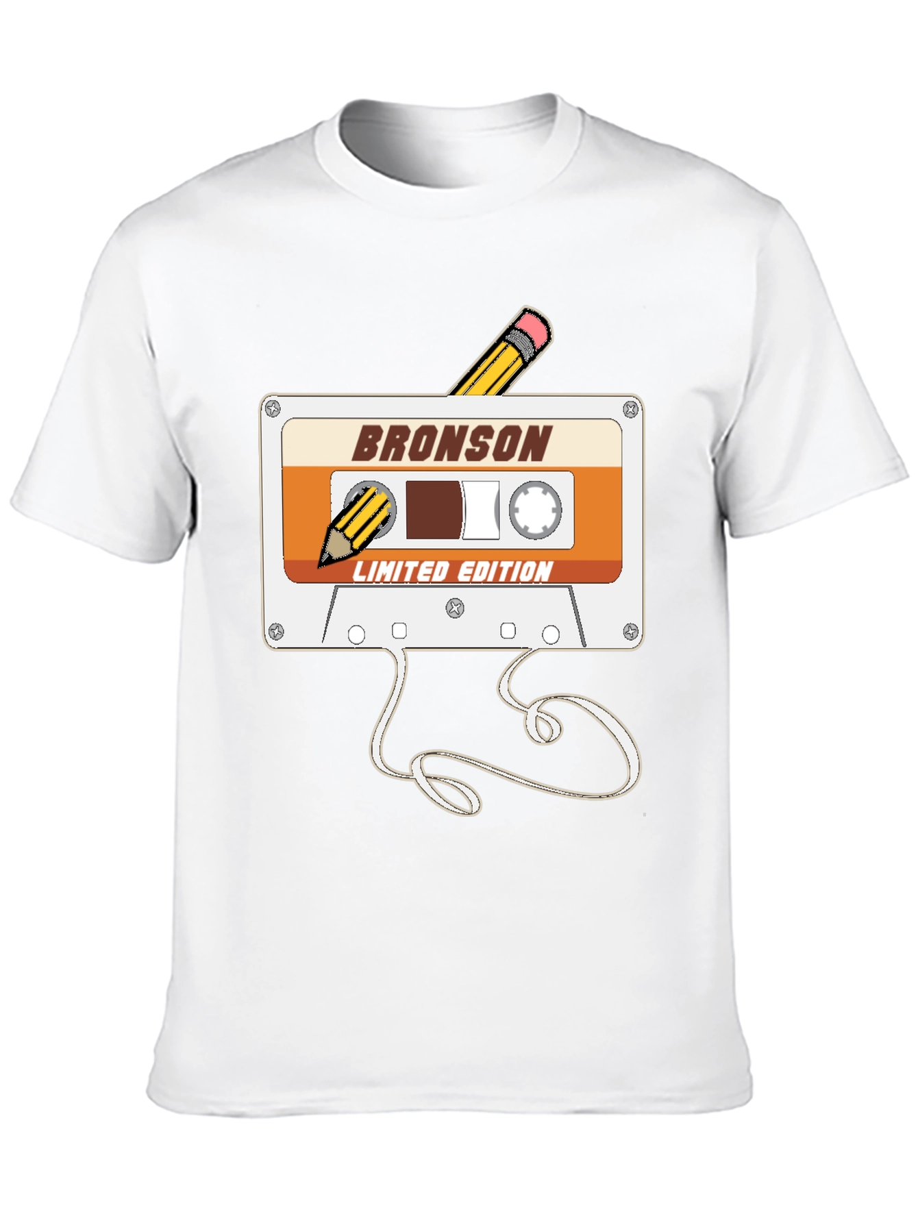 Retro Bronson Cassette Tape T-Shirt