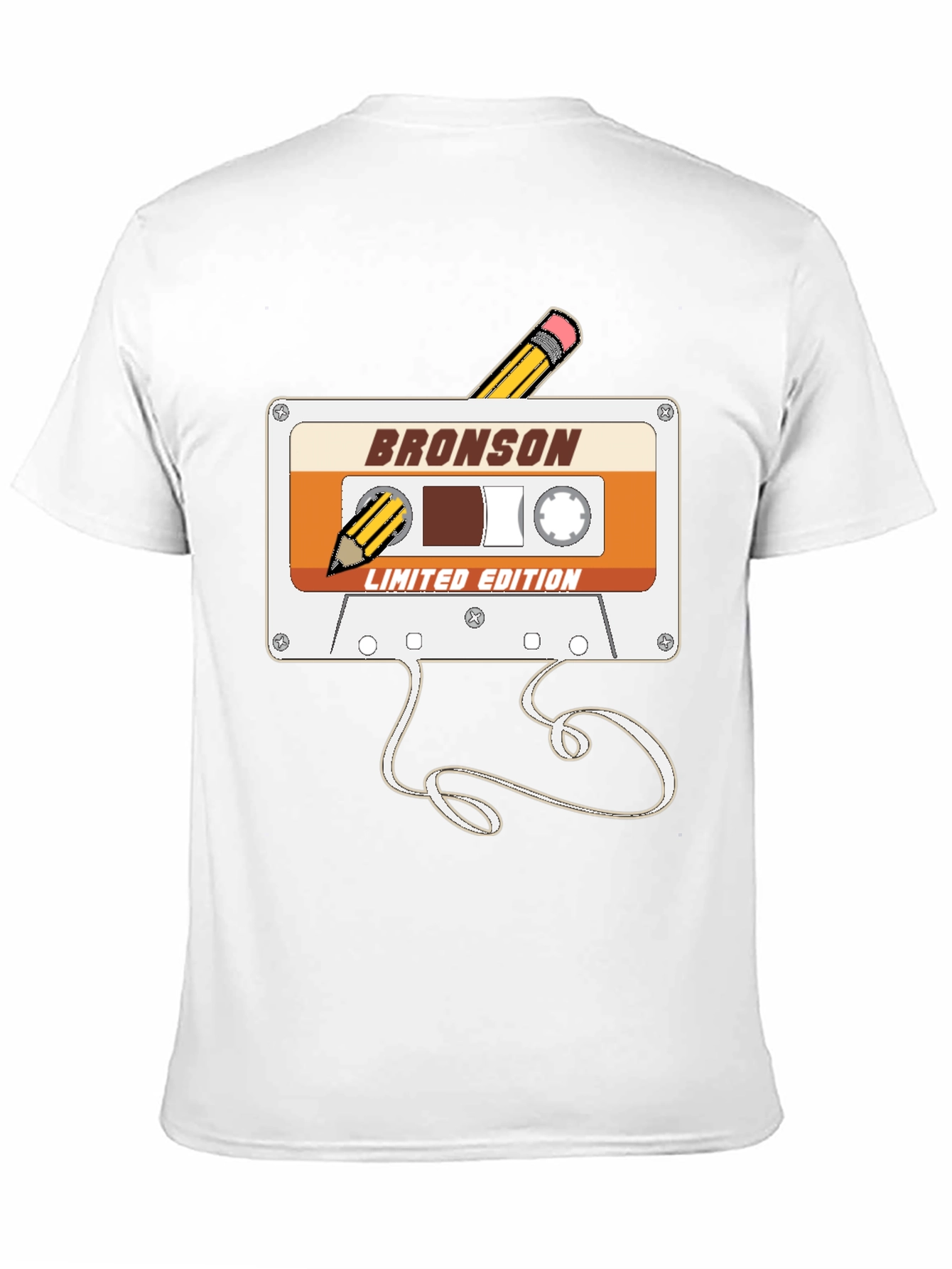 Retro Bronson Cassette Tape T-Shirt