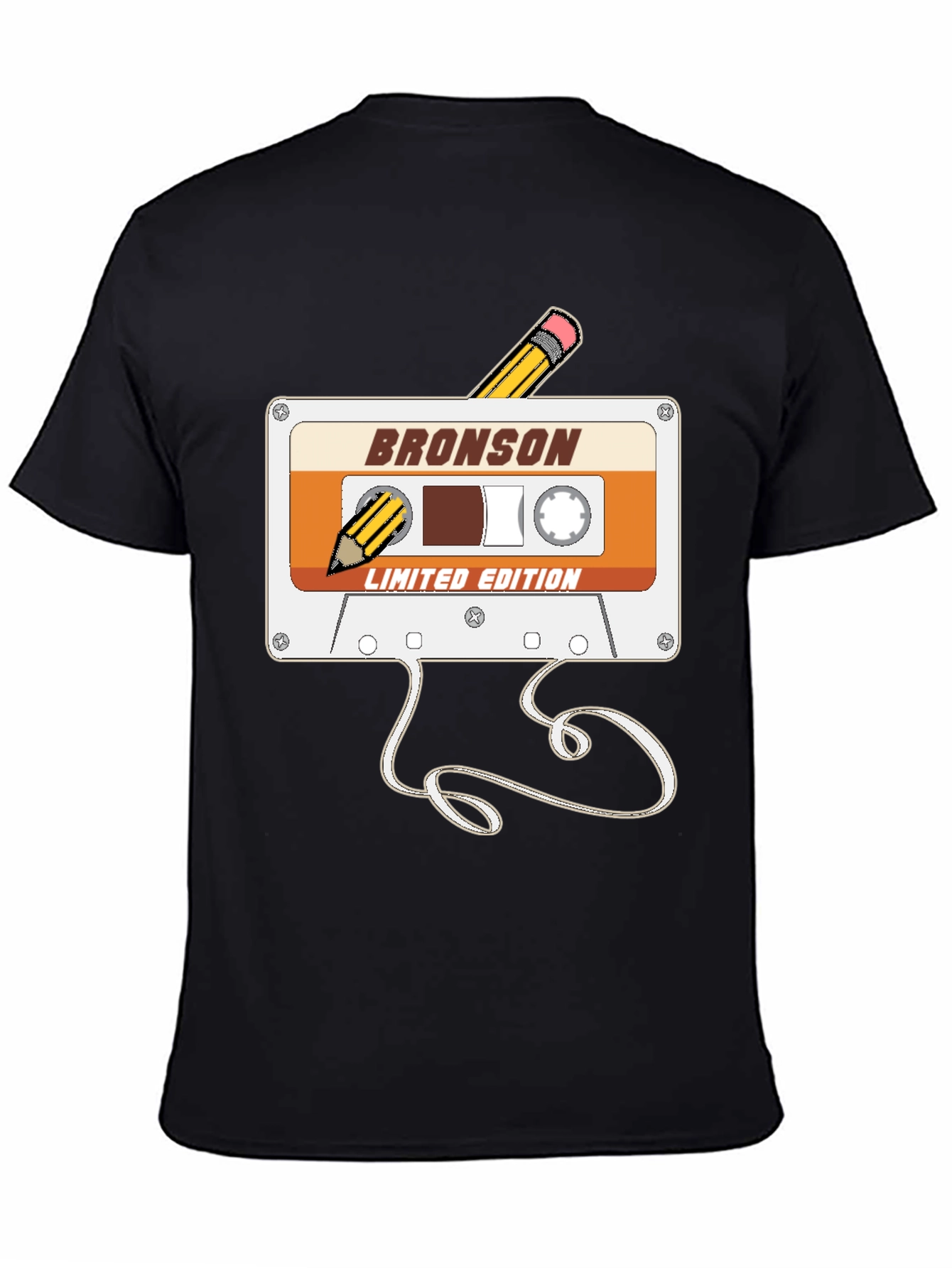 Retro Bronson Cassette Tape T-Shirt