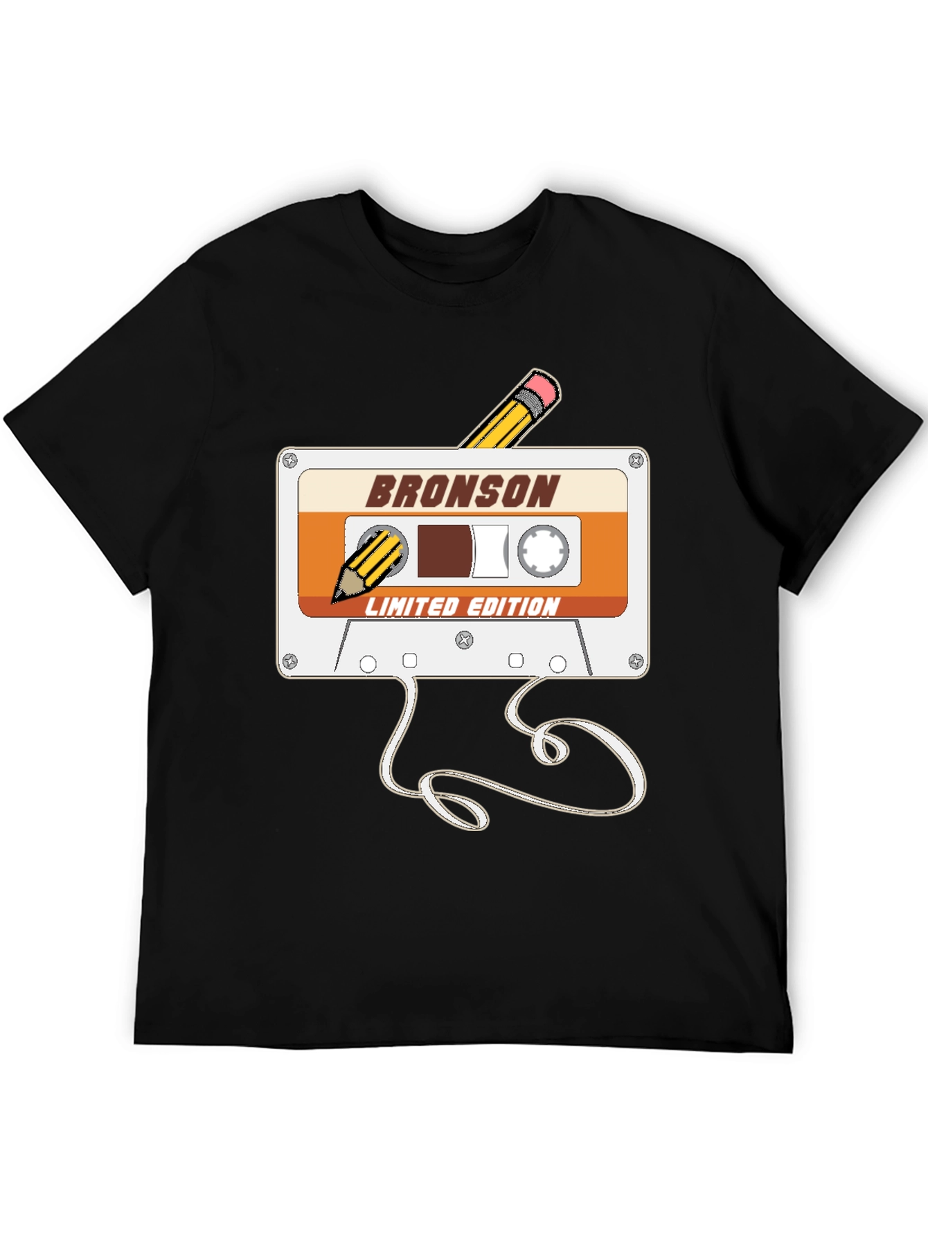 Retro Bronson Cassette Tape T-Shirt