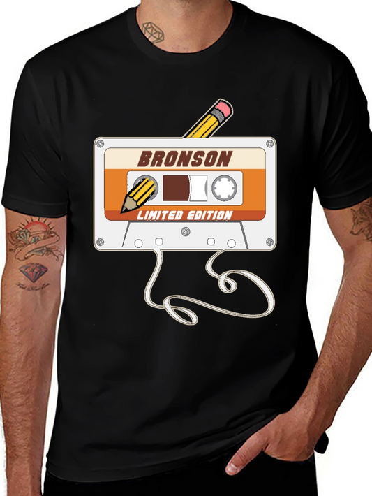 Retro Bronson Cassette Tape T-Shirt