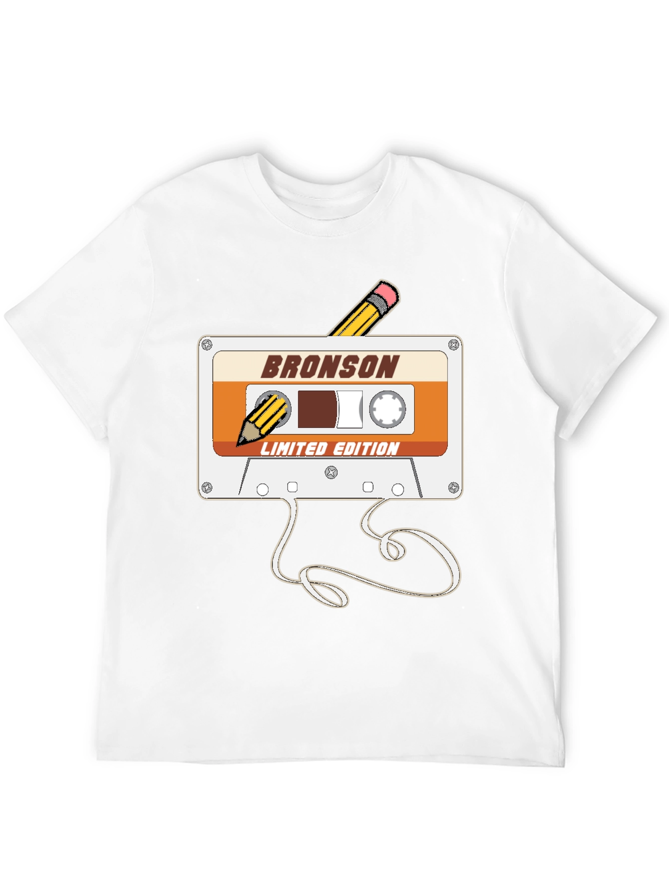 Retro Bronson Cassette Tape T-Shirt