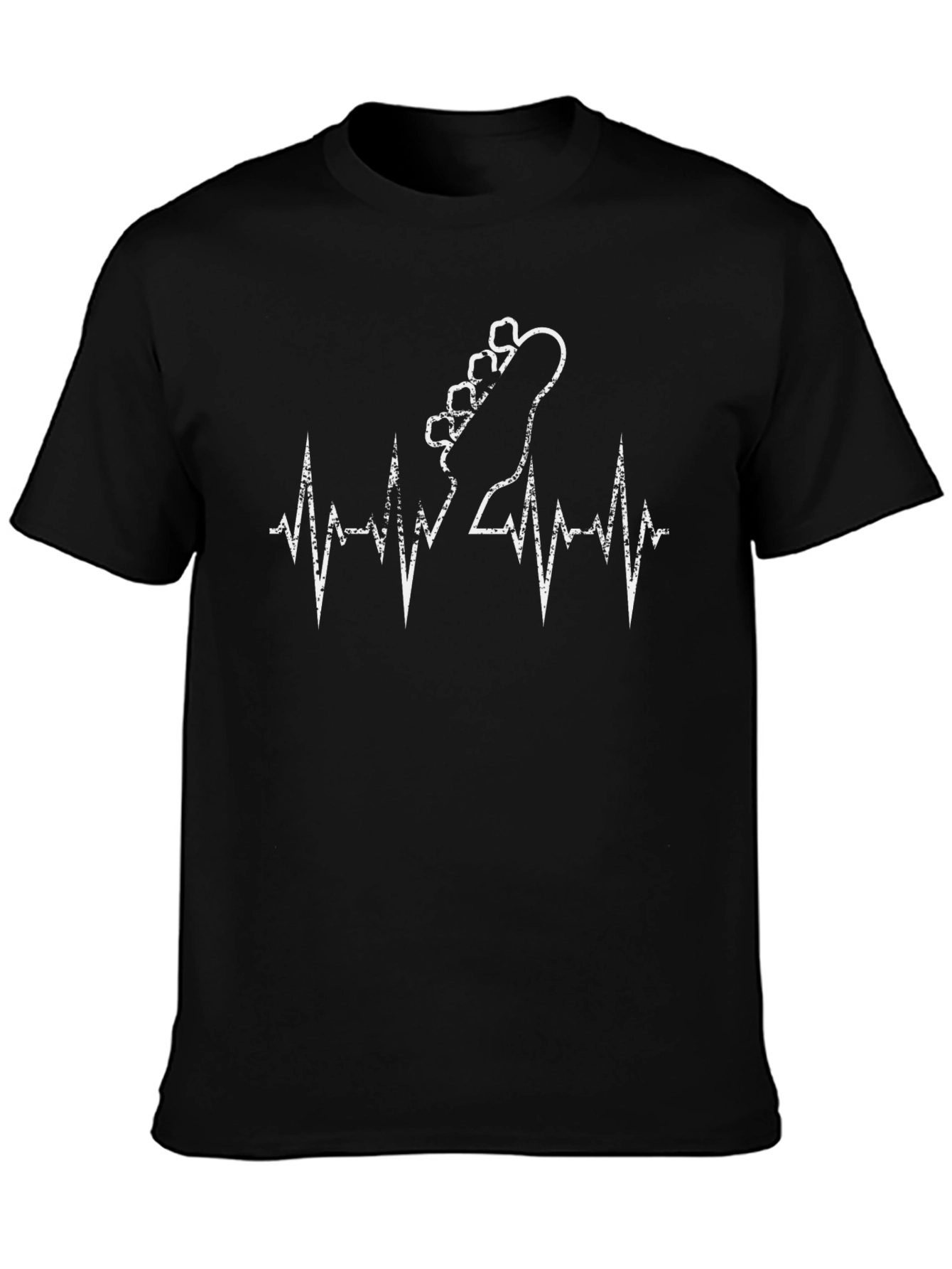 Guitar Heartbeat Graphic Tee - Music Lover Shirt