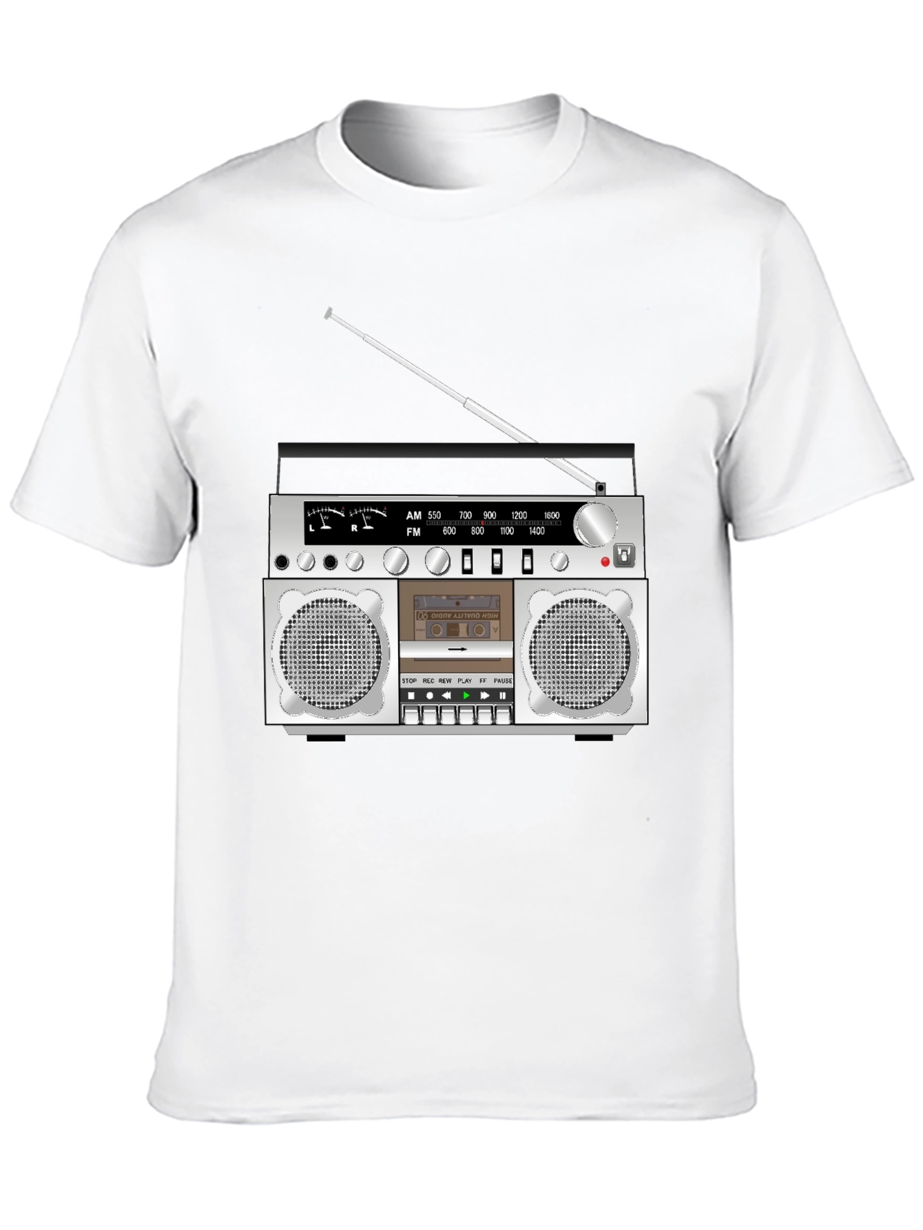 Retro Boombox Graphic T-Shirt
