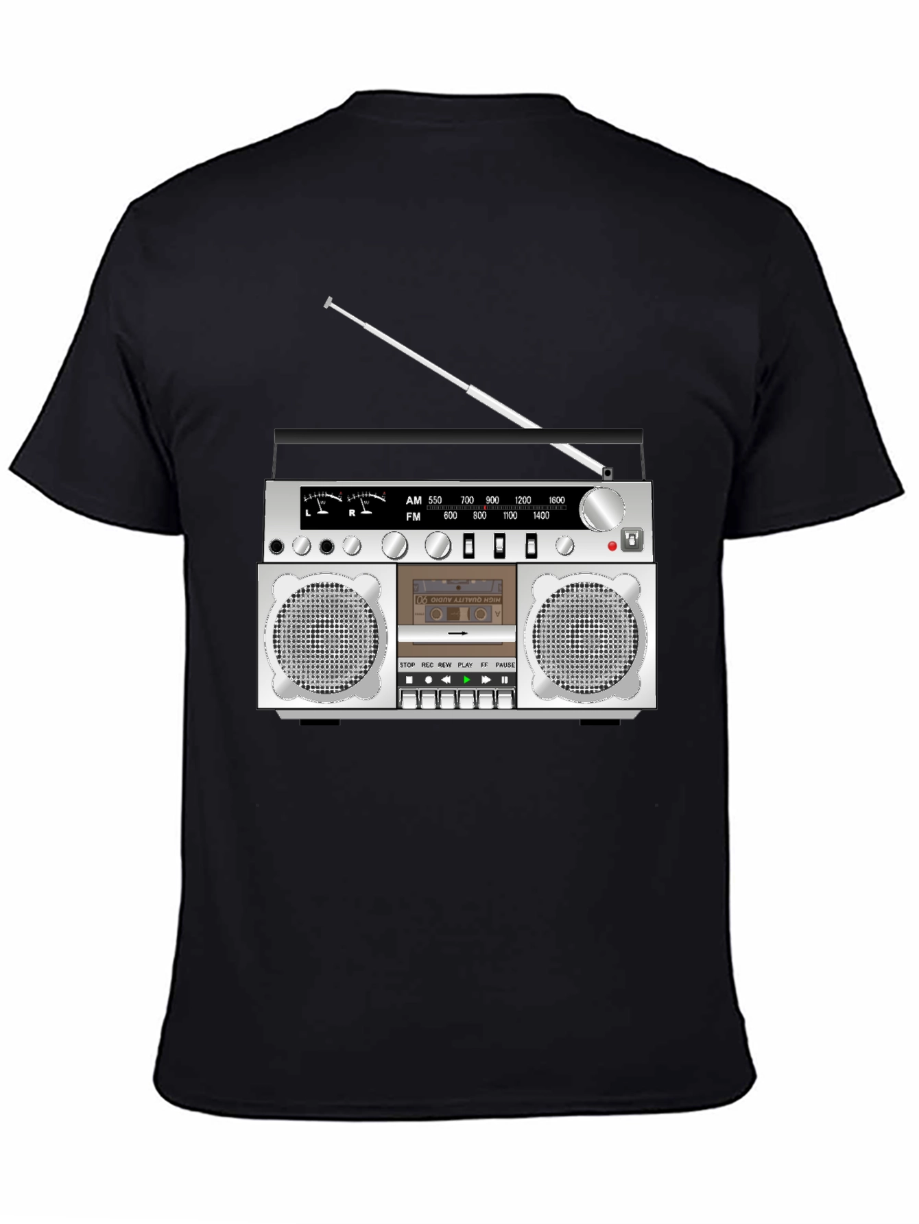 Retro Boombox Graphic T-Shirt