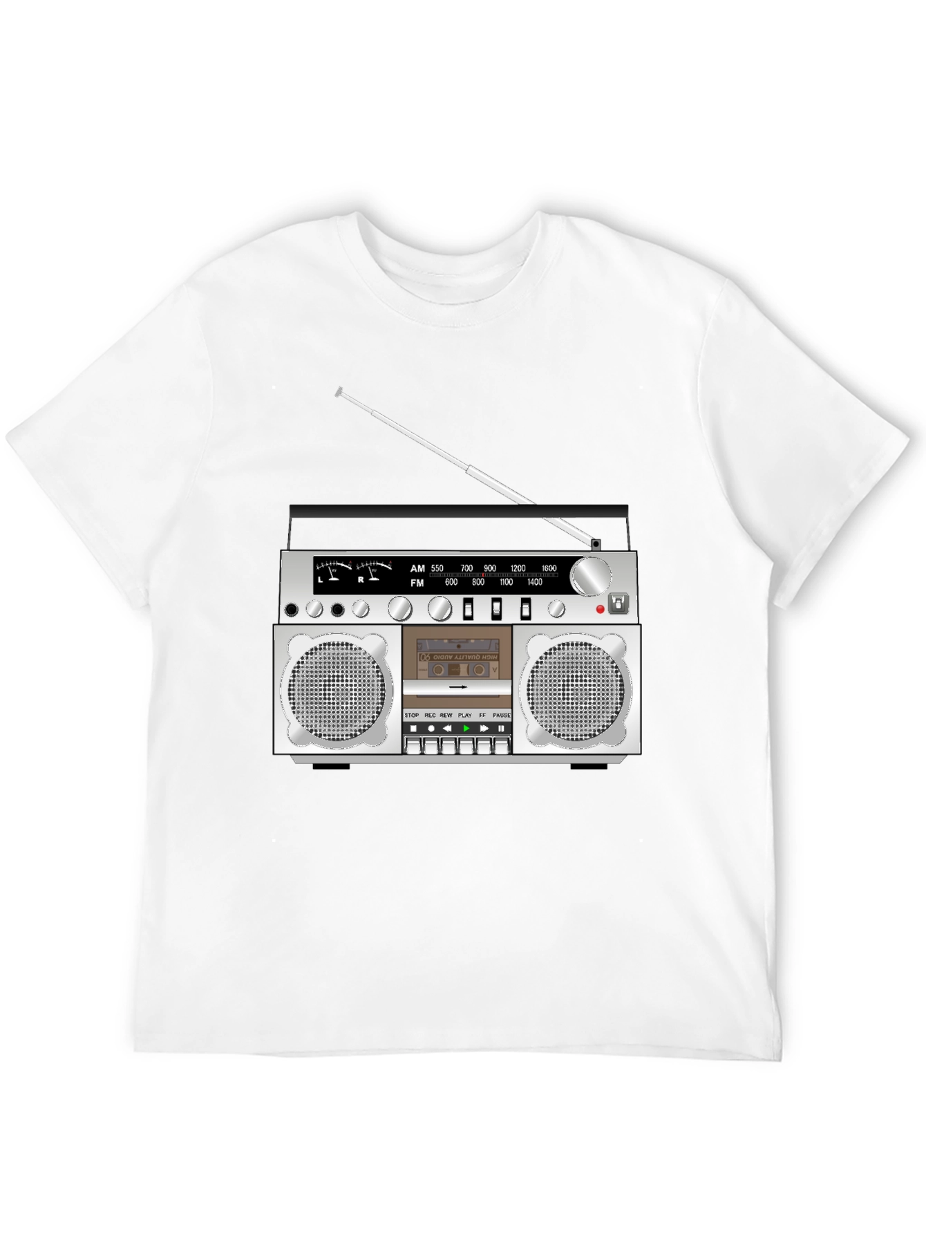 Retro Boombox Graphic T-Shirt