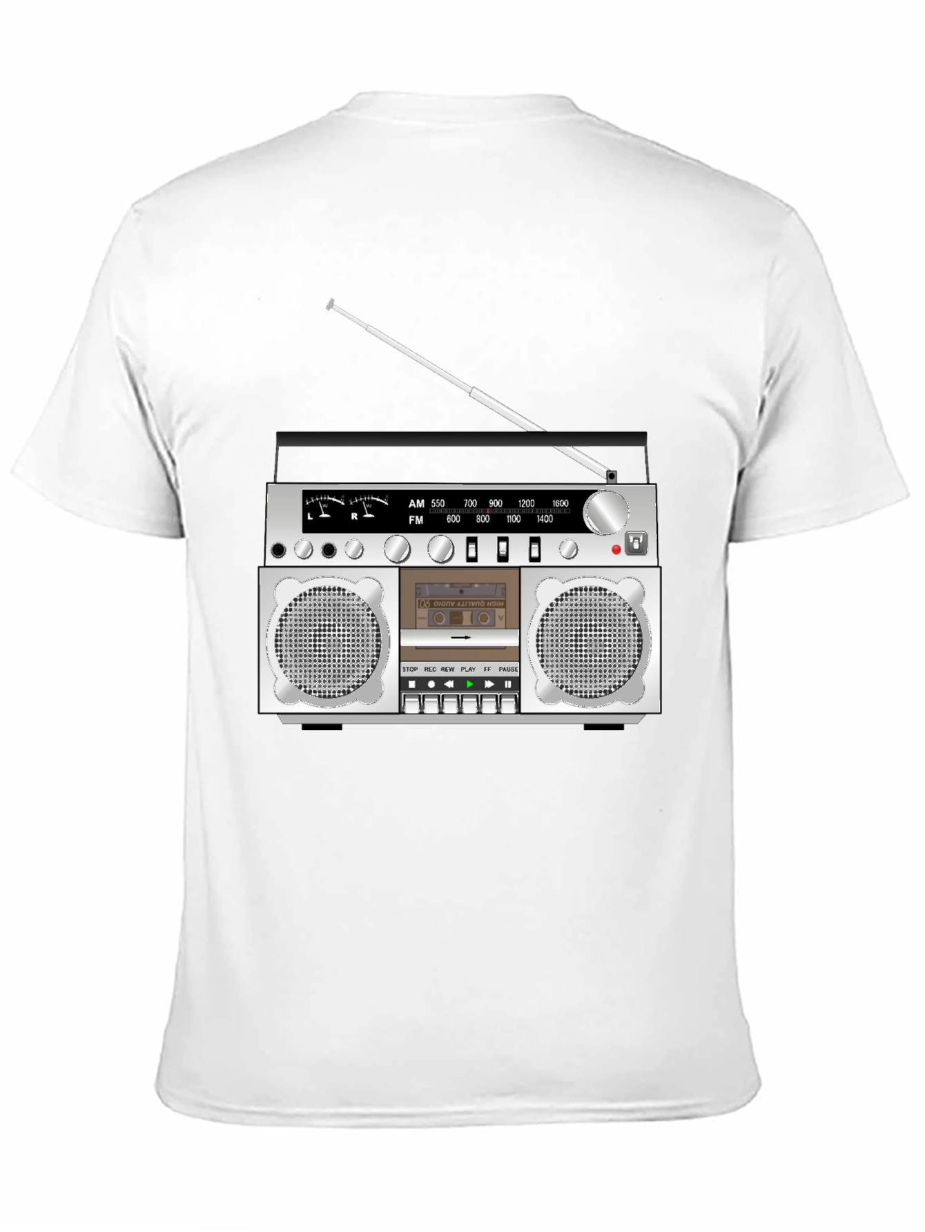 Retro Boombox Graphic T-Shirt