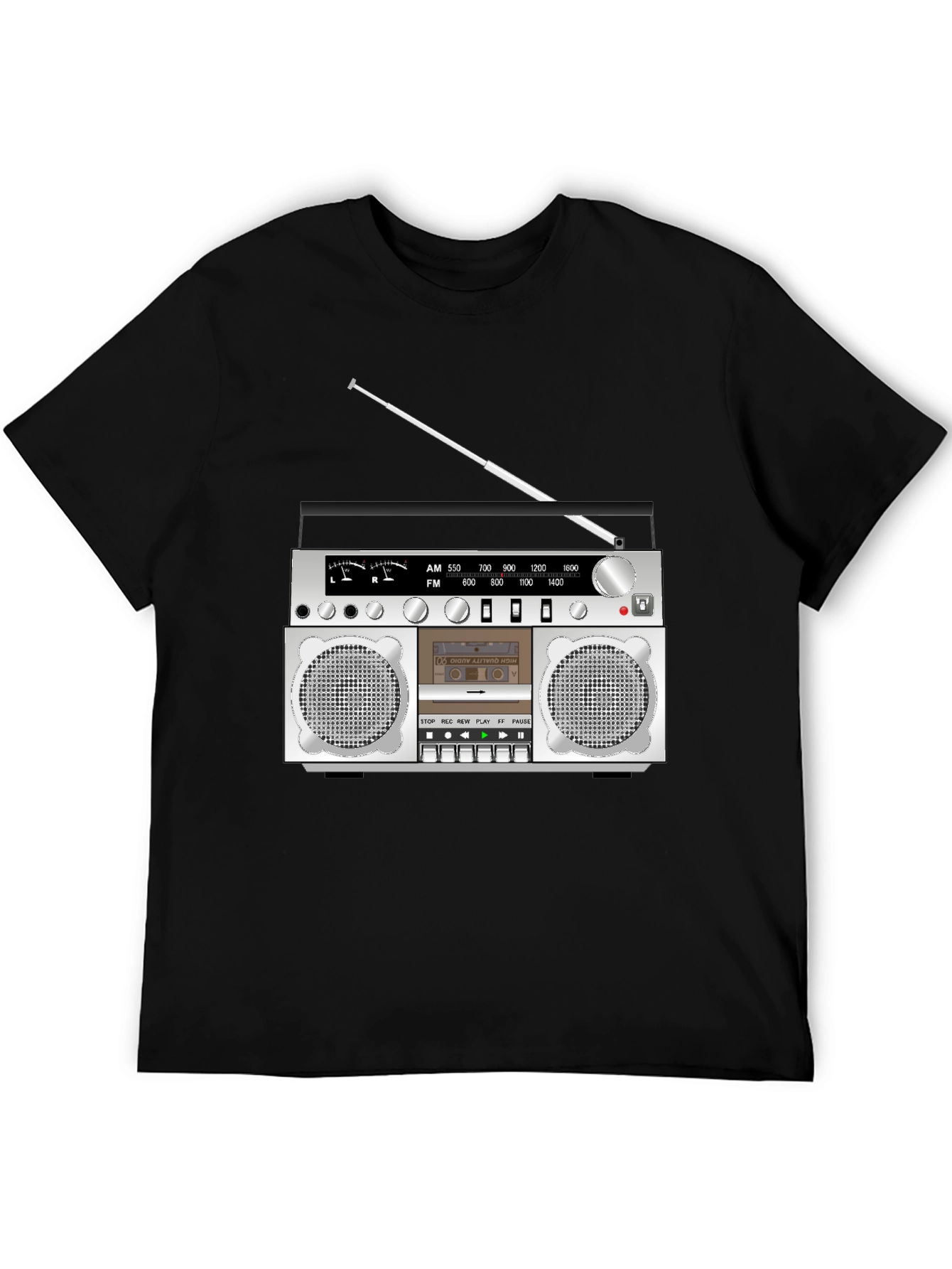 Retro Boombox Graphic T-Shirt