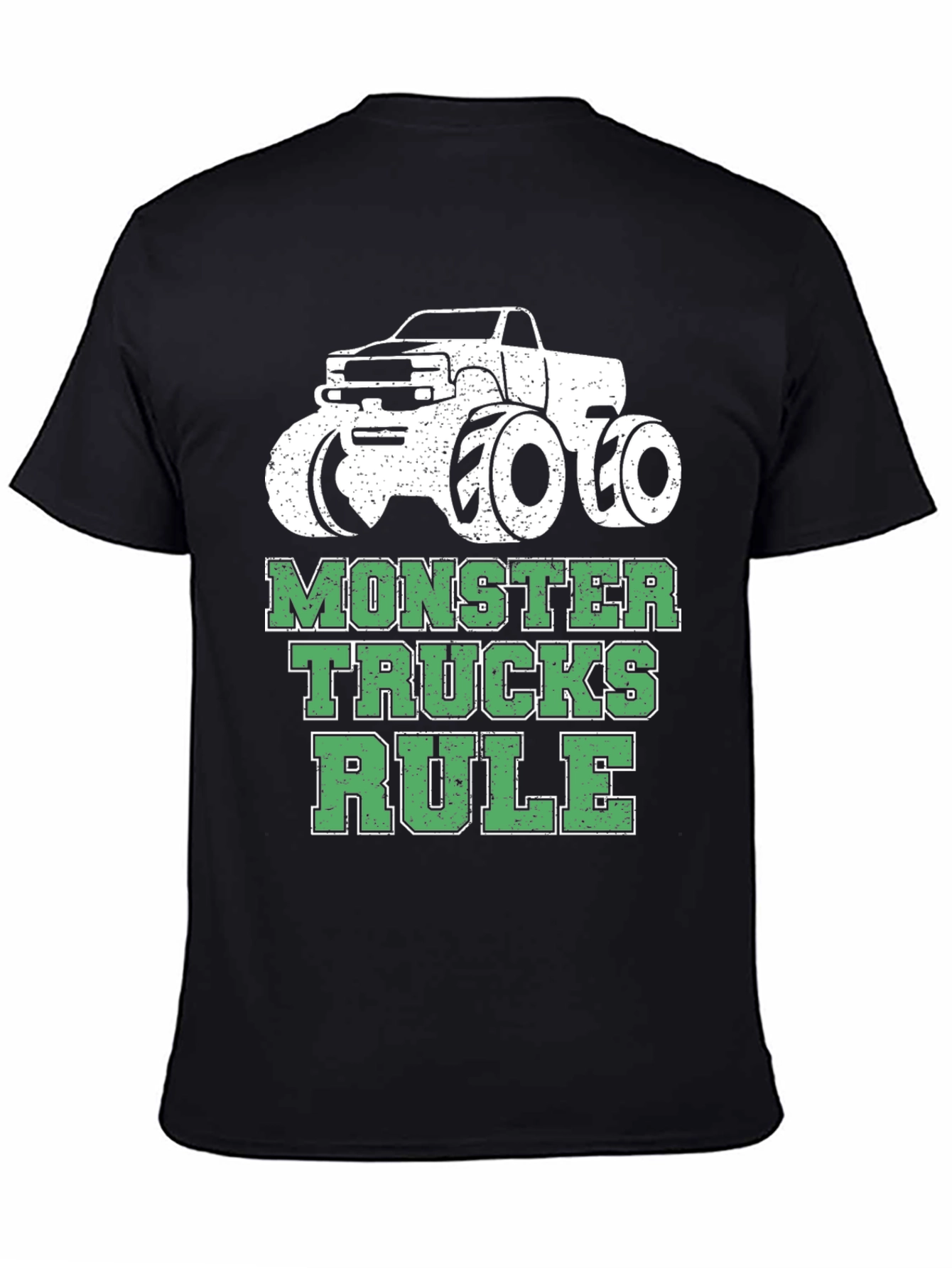 Monster Trucks Rule T-Shirt - Black Cotton Tee