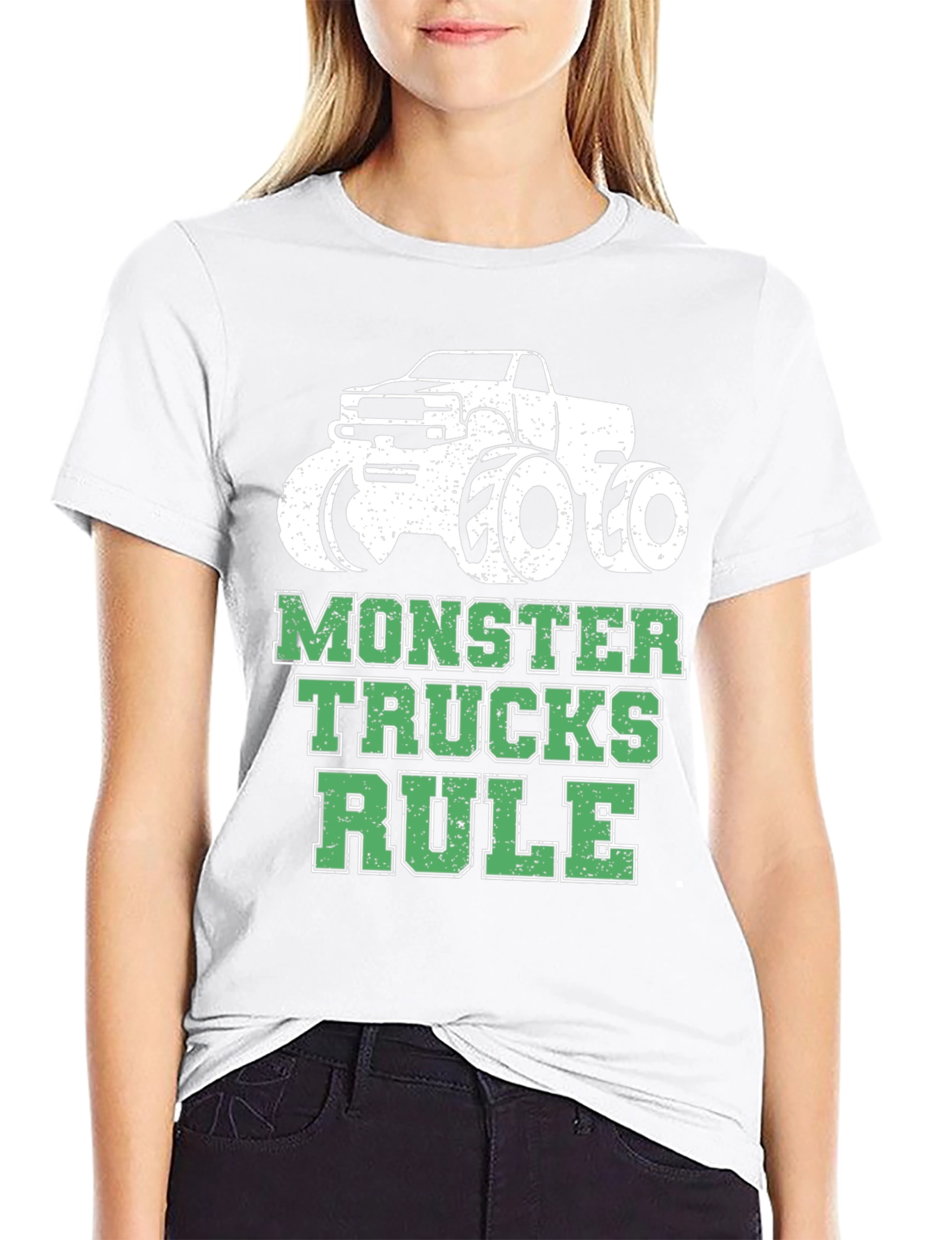 Monster Trucks Rule T-Shirt - Black Cotton Tee