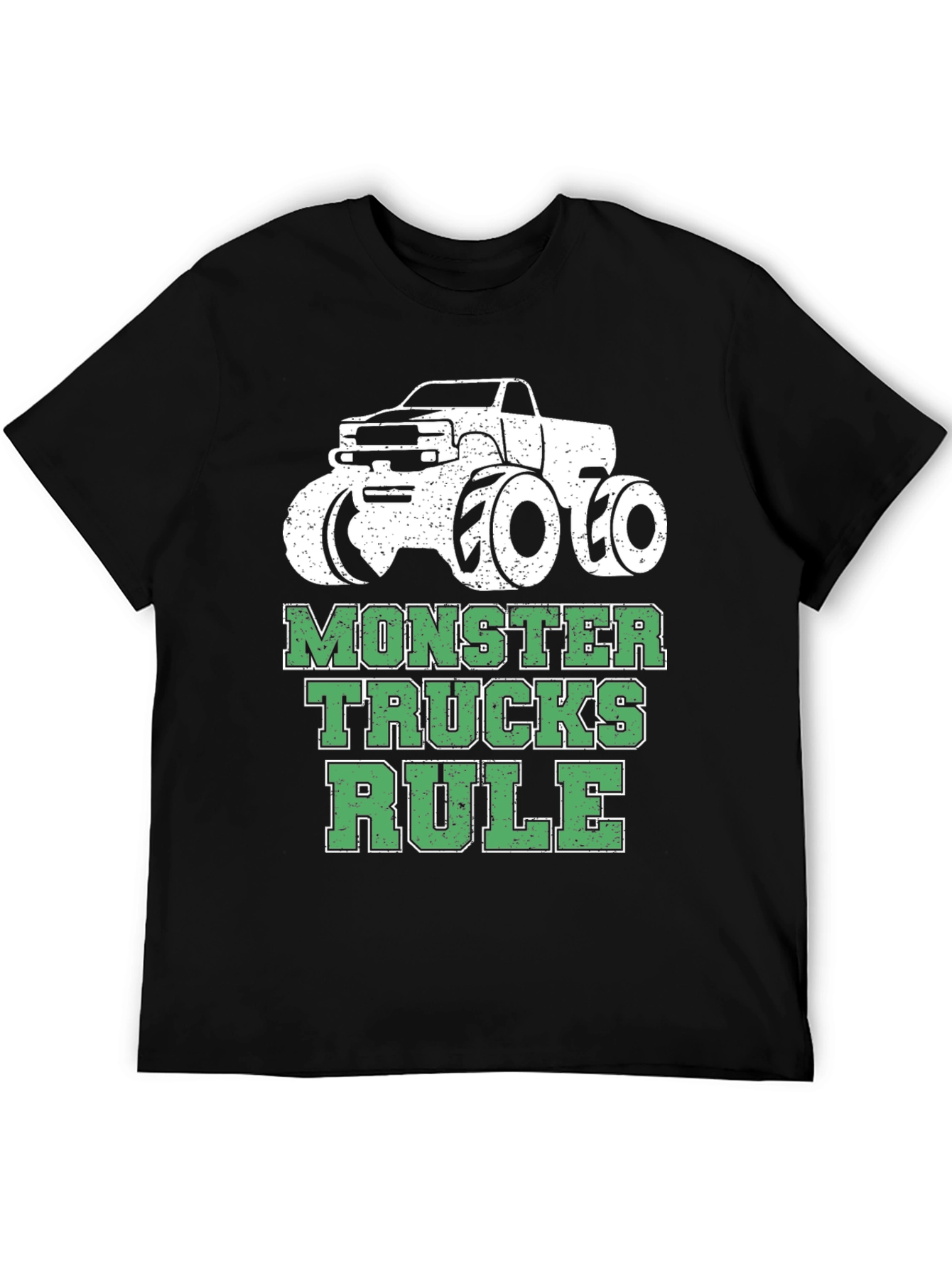 Monster Trucks Rule T-Shirt - Black Cotton Tee