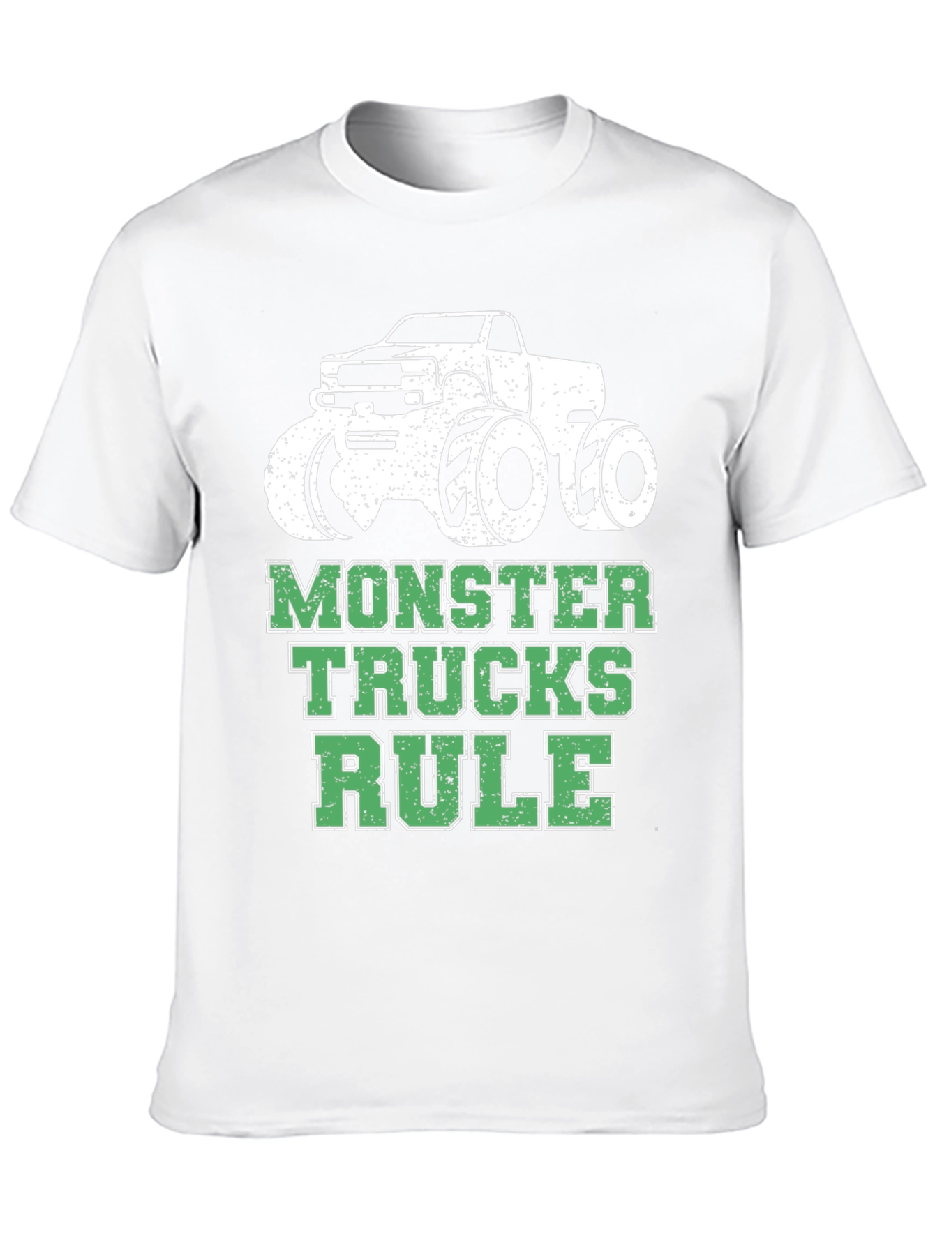 Monster Trucks Rule T-Shirt - Black Cotton Tee