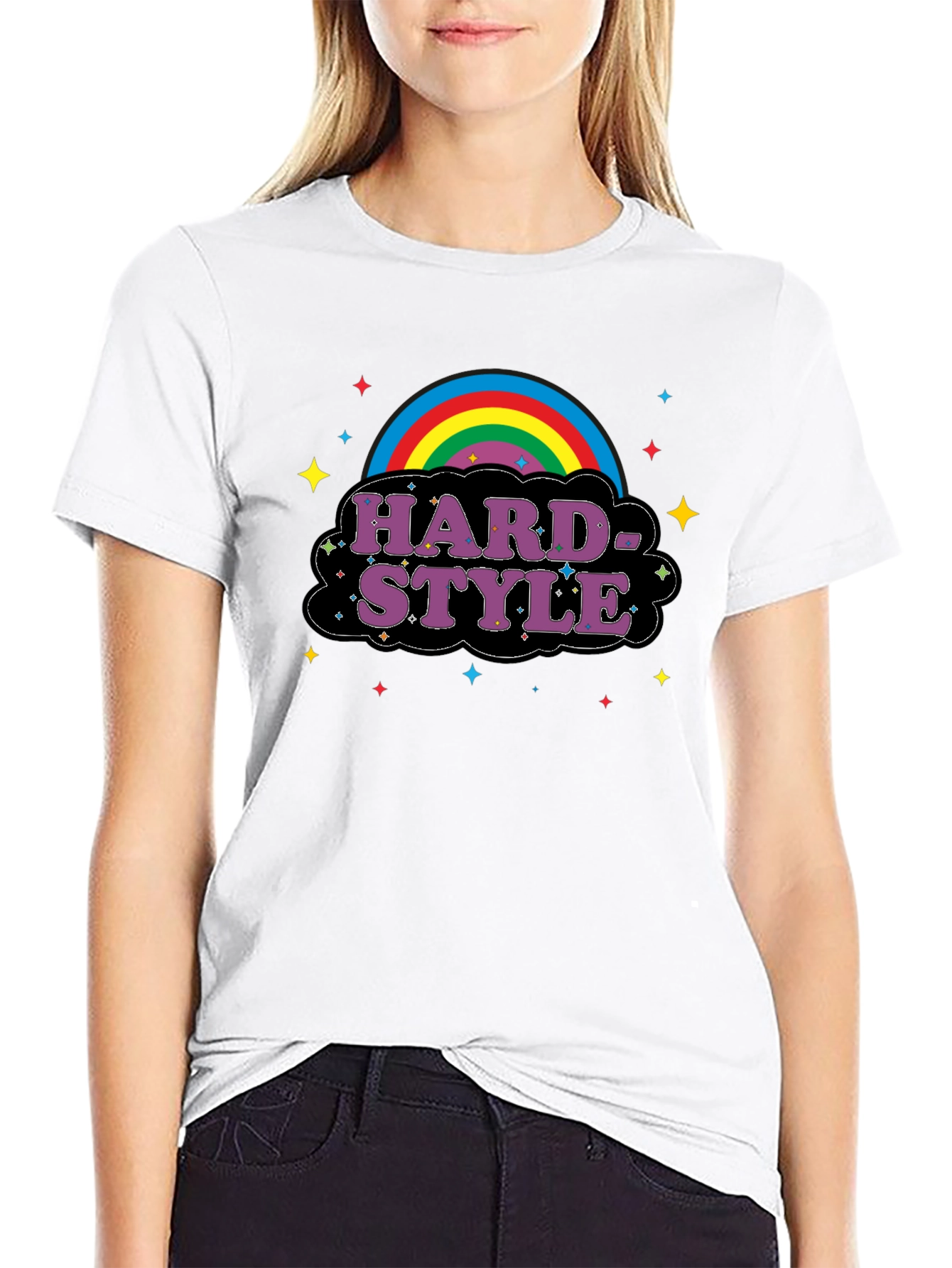 Hardstyle Rainbow Graphic T-Shirt
