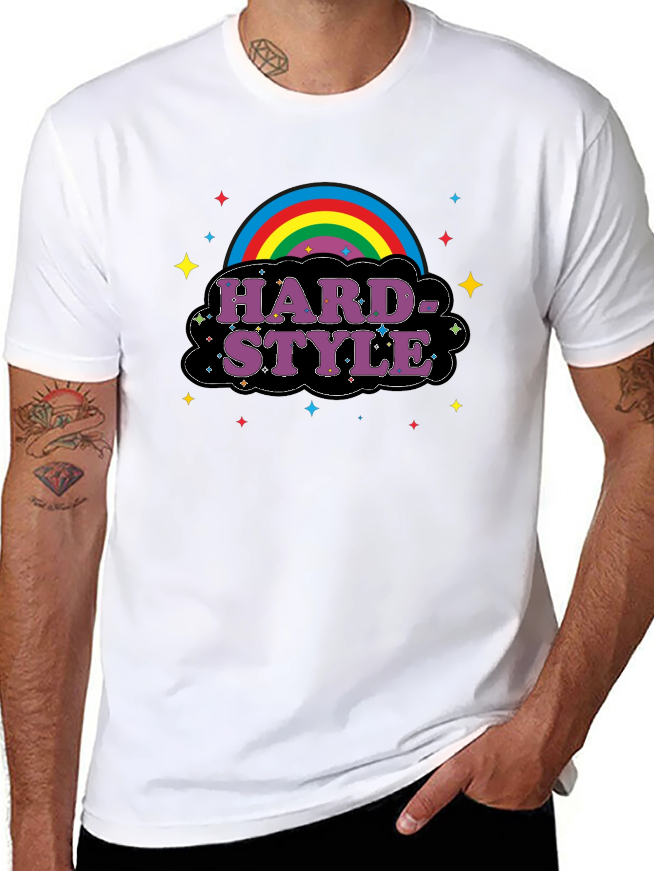 Hardstyle Rainbow Graphic T-Shirt