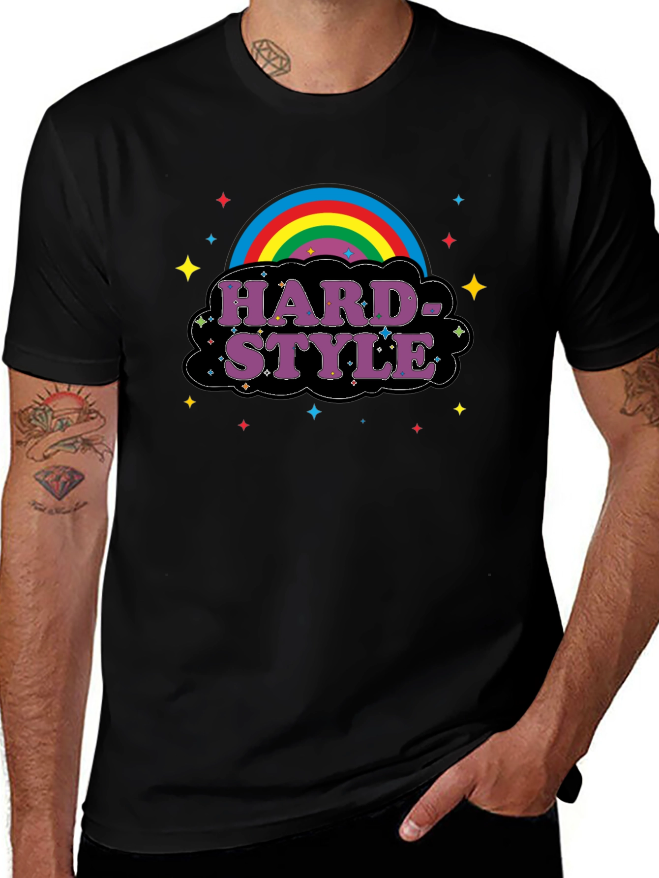 Hardstyle Rainbow Graphic T-Shirt