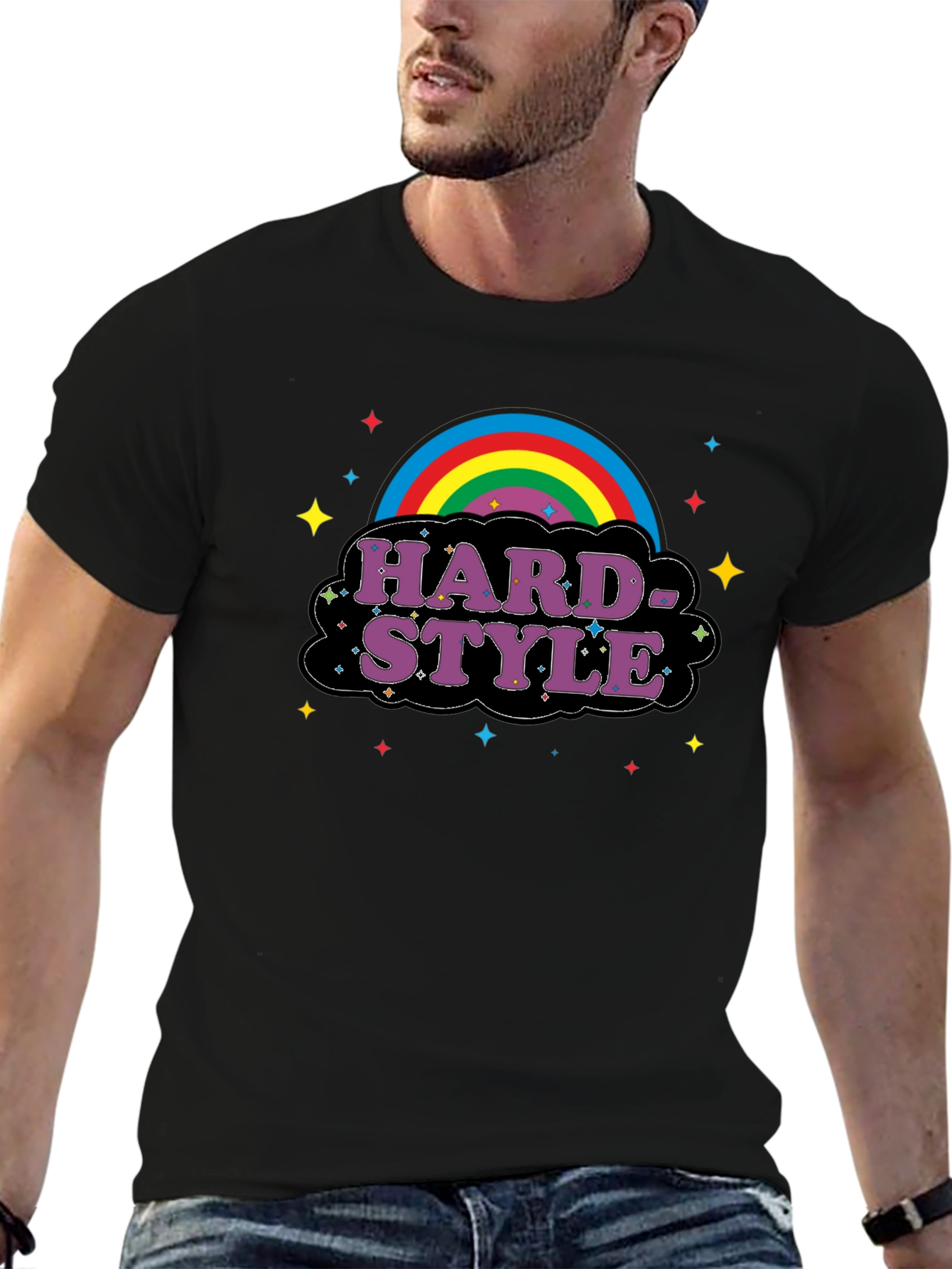 Hardstyle Rainbow Graphic T-Shirt