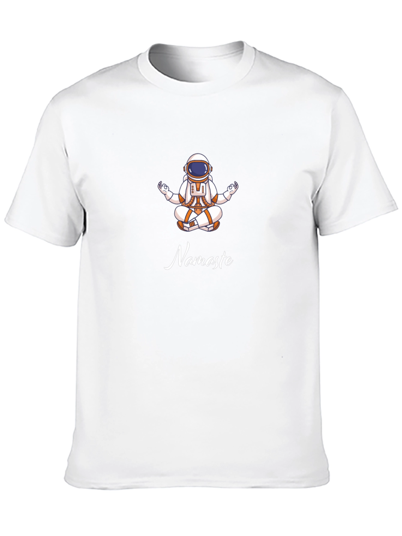 Astronaut Namaste Graphic T-Shirt - Black
