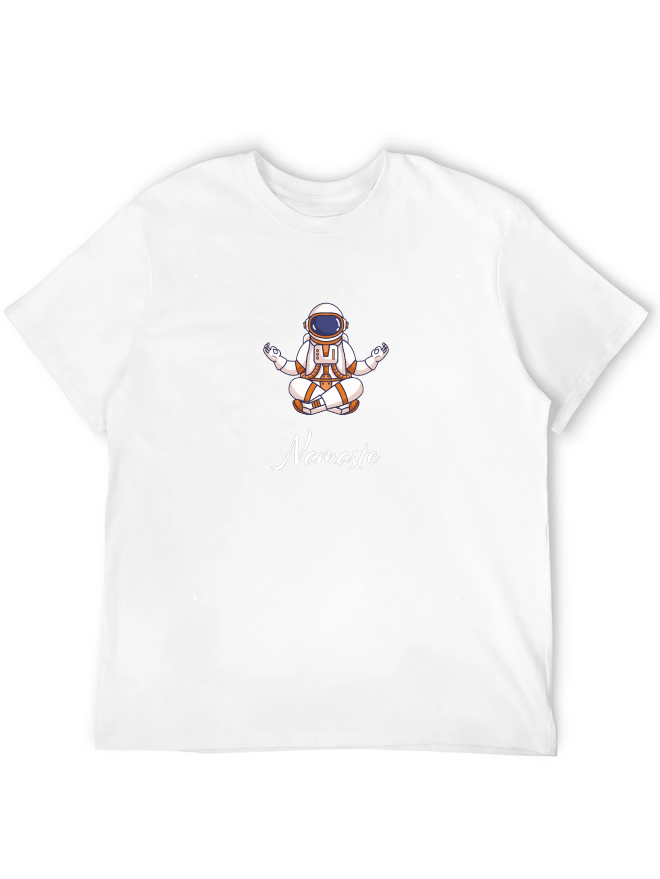 Astronaut Namaste Graphic T-Shirt - Black