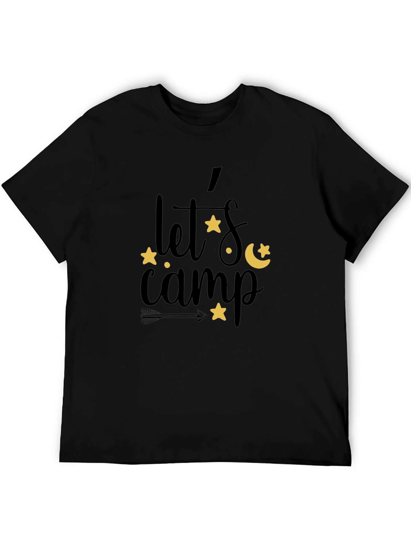 Lets Camp Graphic Tee - Black