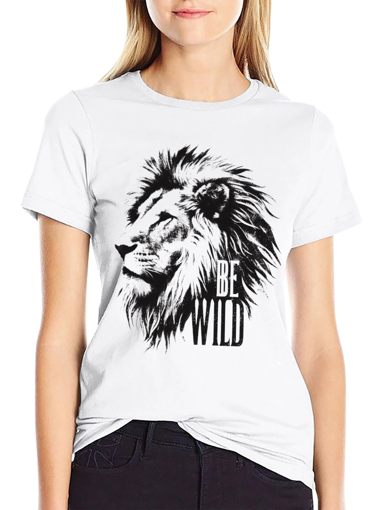 Black Lion Graphic Tee - Be Wild