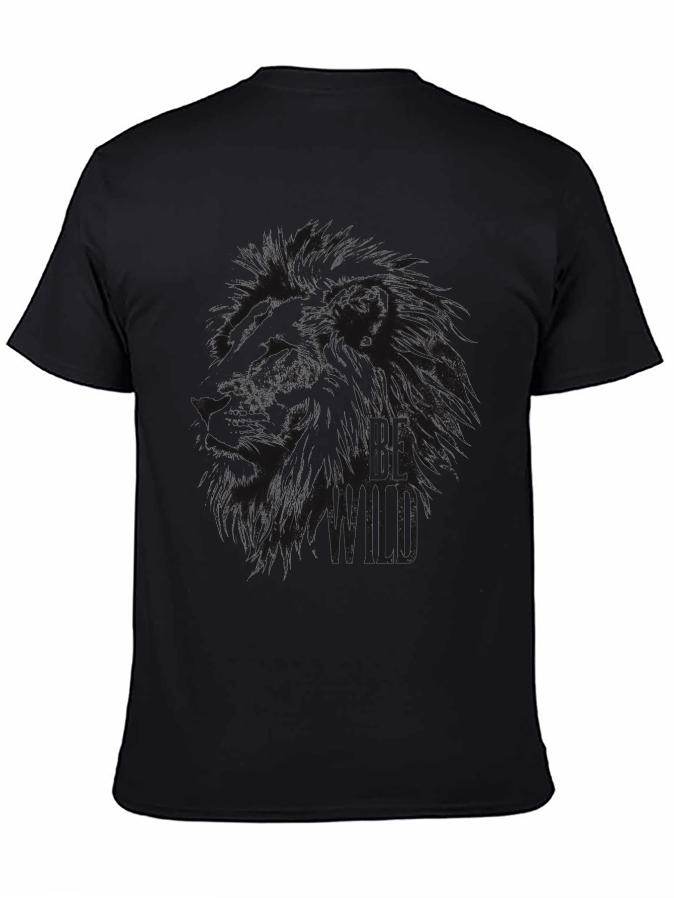 Black Lion Graphic Tee - Be Wild