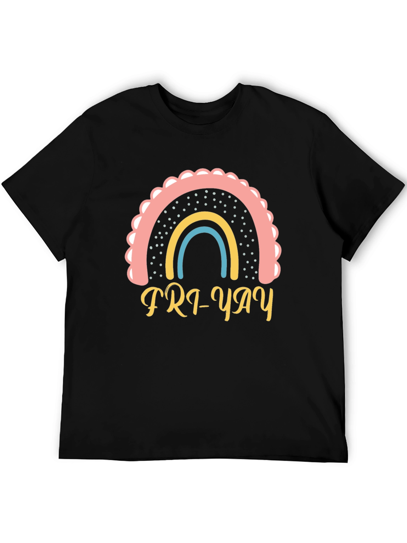 Fri-Yay Rainbow T-Shirt - Weekend Vibes!