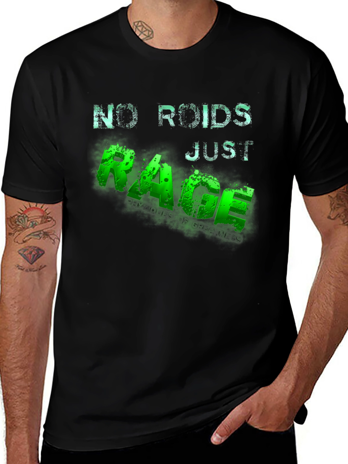 No Roids Just Rage Mens T-Shirt