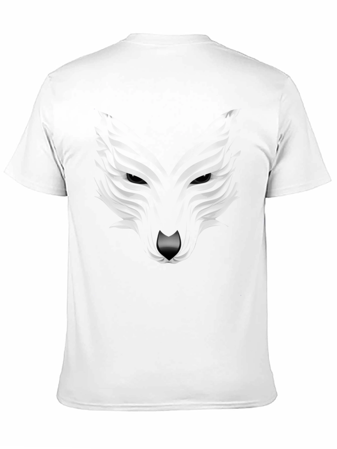 Mens Black Wolf Graphic T-Shirt